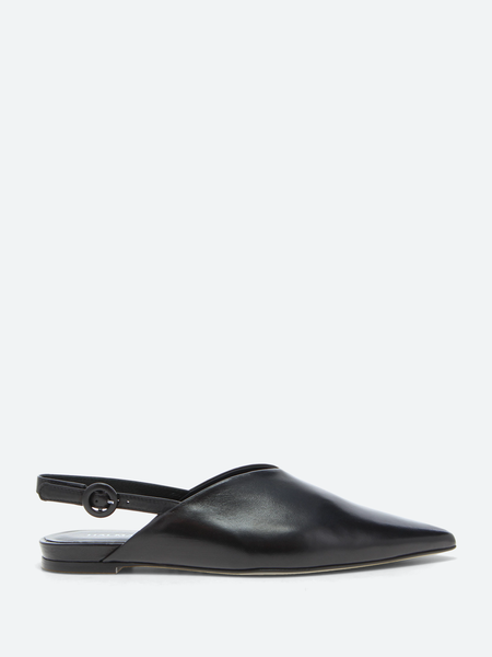 フラットシューズ Halmanera Slingback Flat Laserata Pelle Nera Halmanera Slingback Flat Laserata Pelle Nera | THE LIST