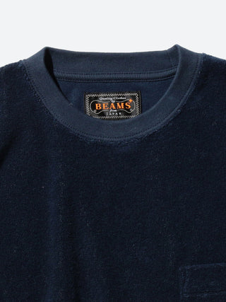 BEAMS PLUS Stripe Pile Pocket Tee