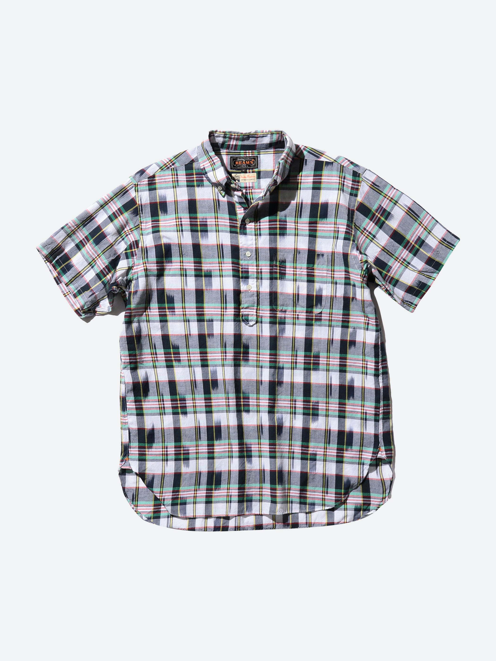 Classic Fit Ikat Madras Pullover Shirt