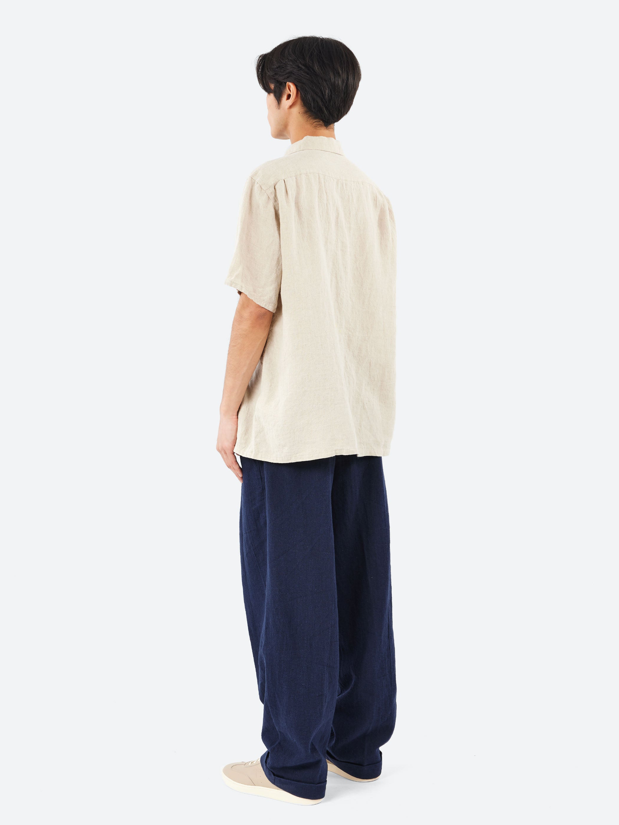 Open Collar Short Sleeve Shirt