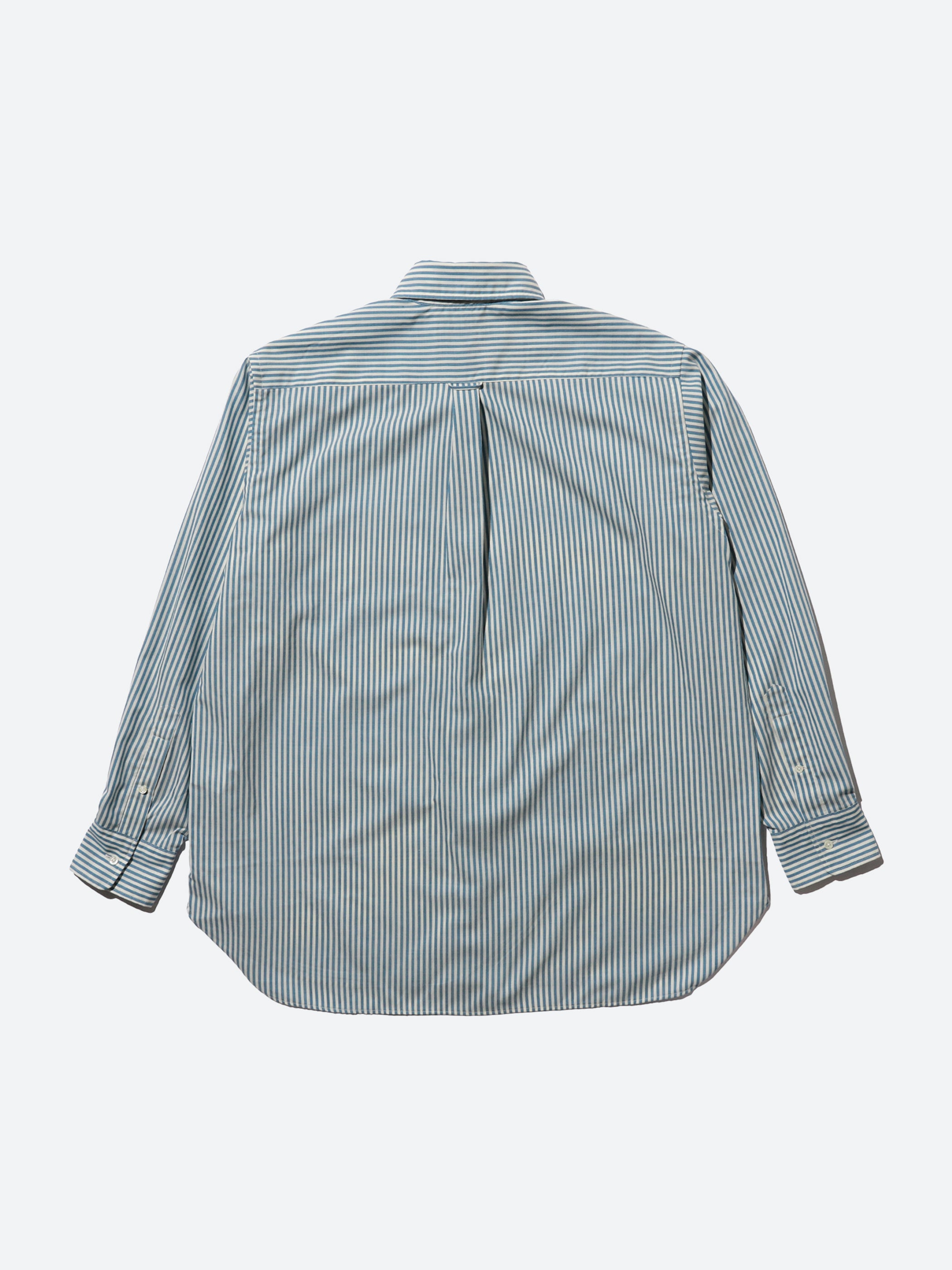 Classic Fit Wool Stripe Button Down Shirt