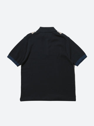 BEAMS PLUS Stripe Argyle Knit Polo
