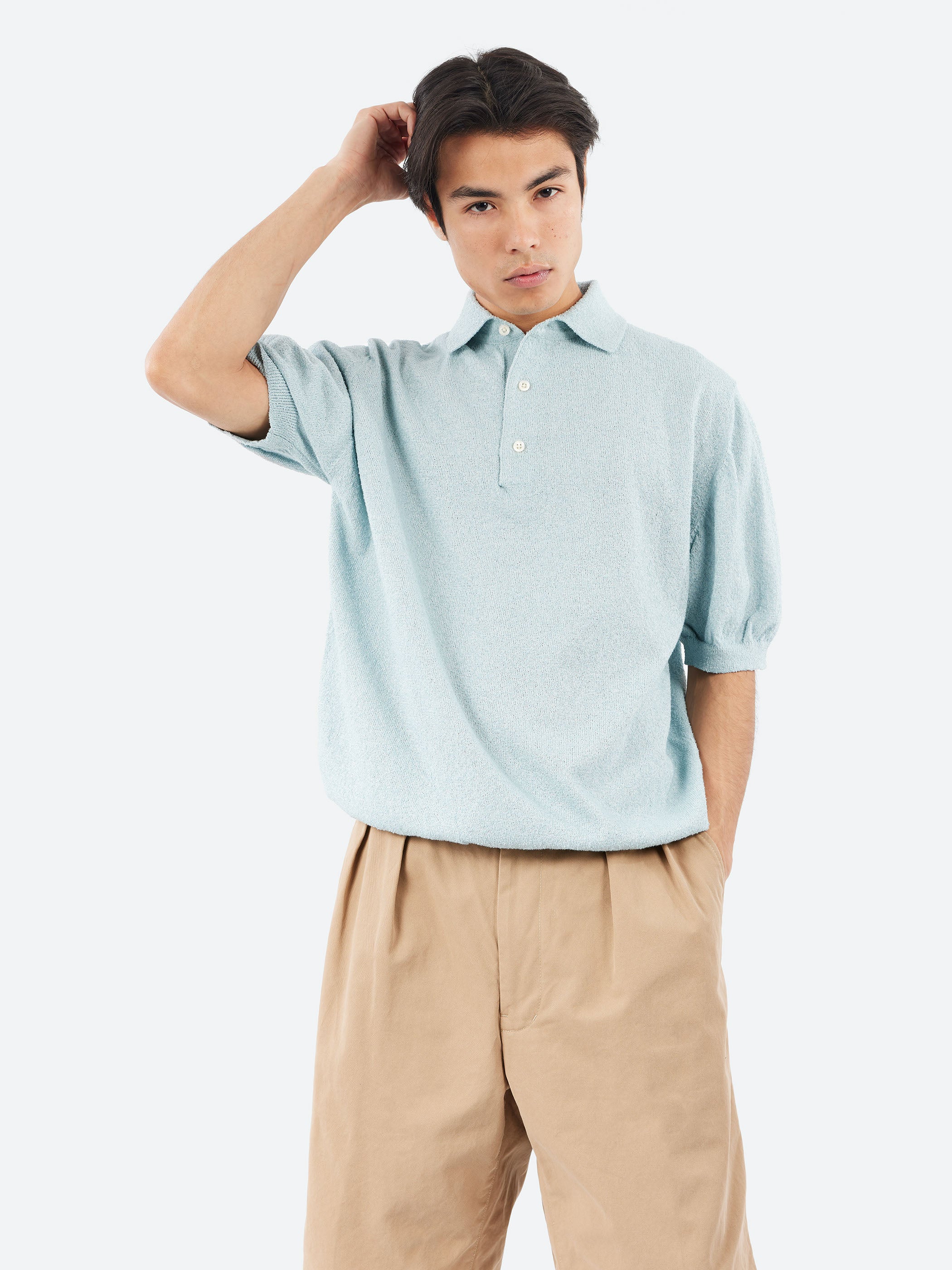 Boucle Knit Polo