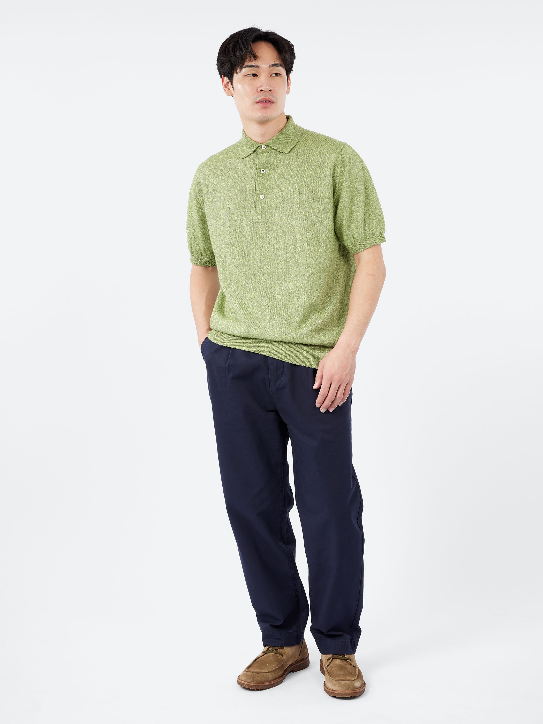 Boucle Knit Polo