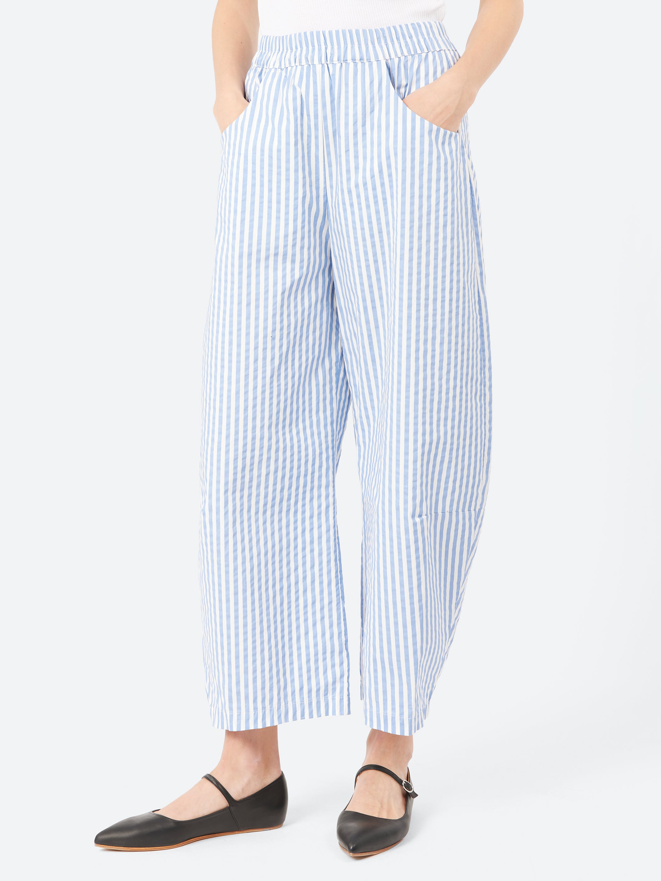 Elastic Pleat Trousers