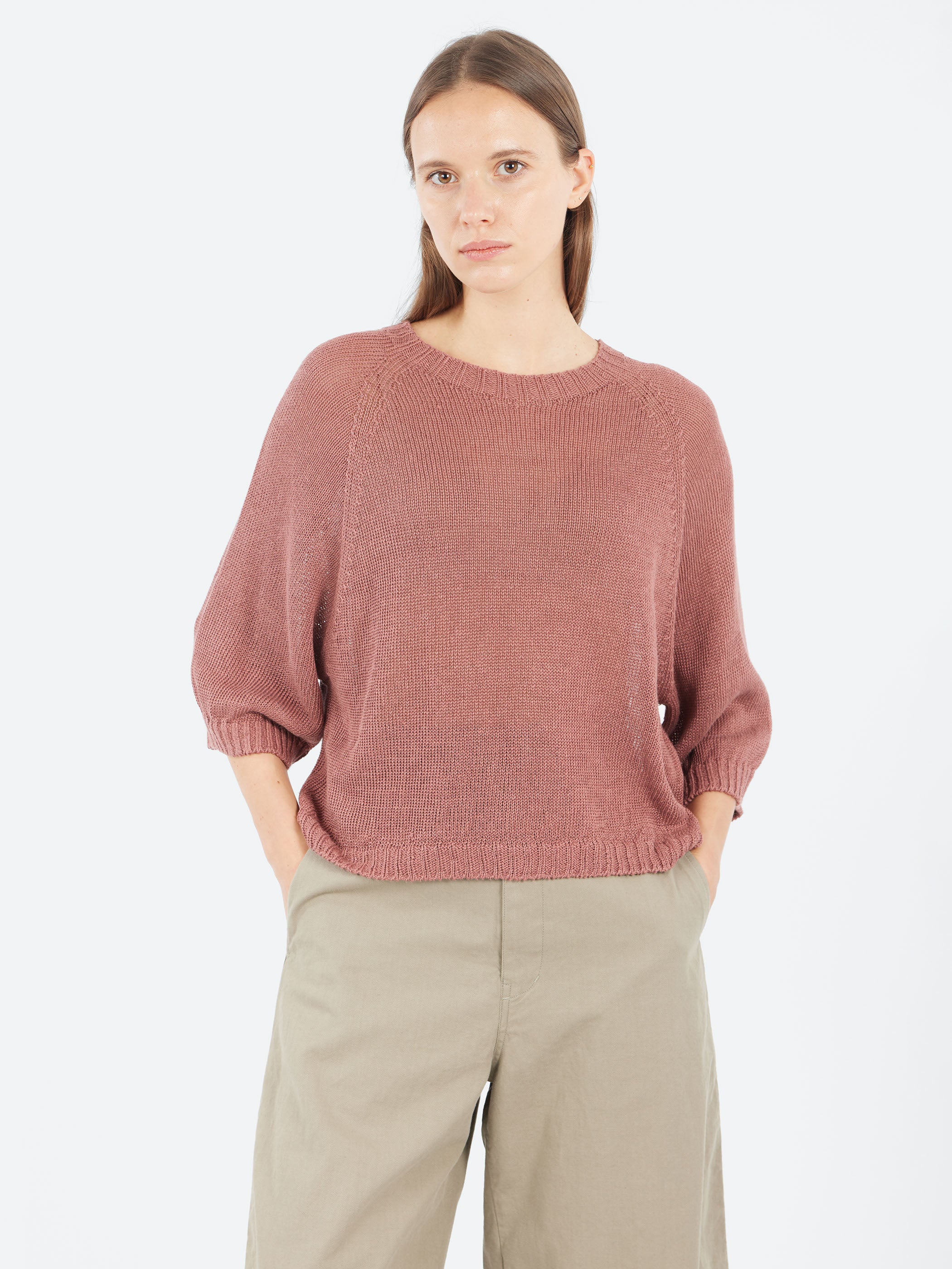 Linen Knit Pullover