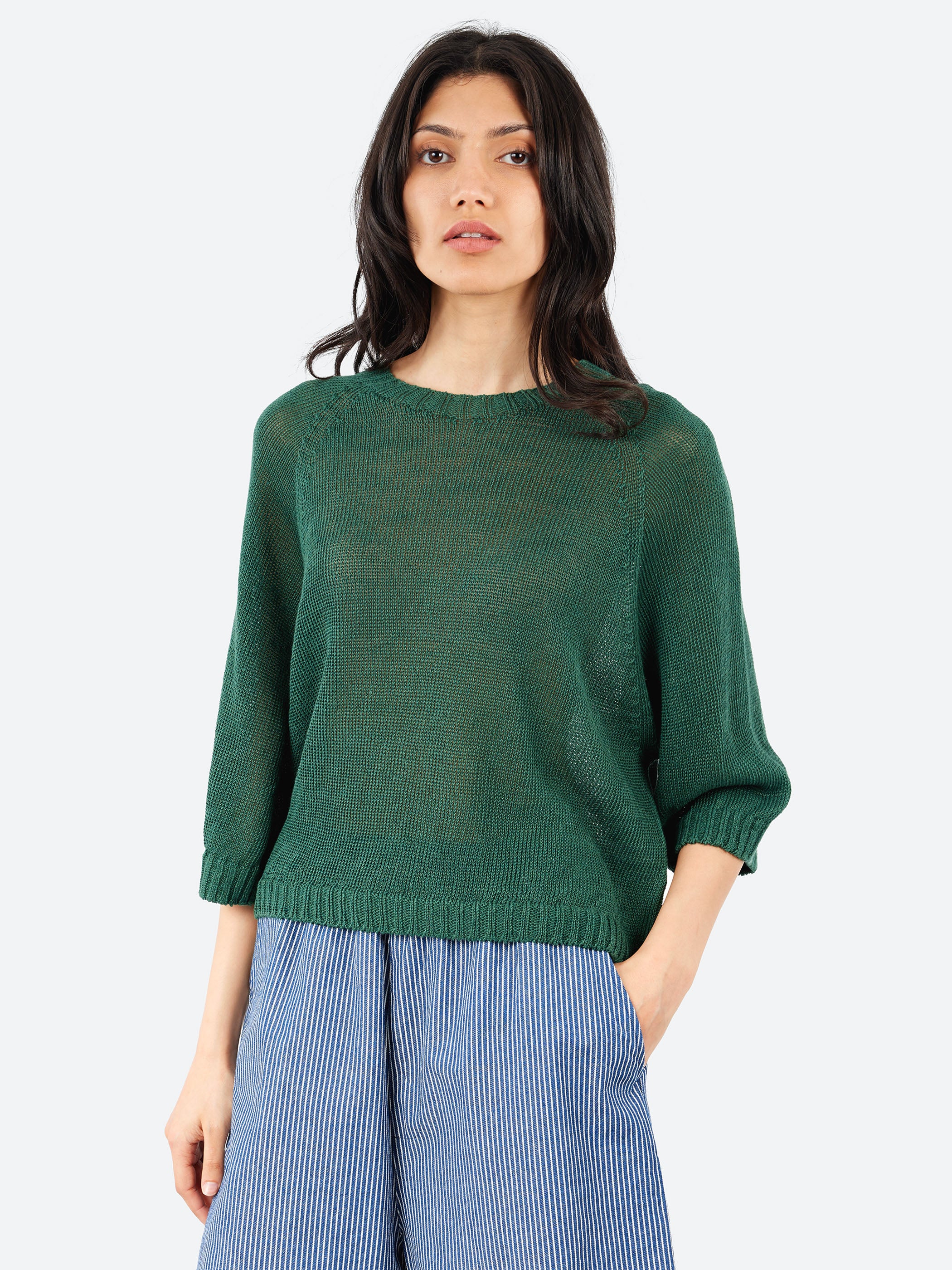 Linen Knit Pullover
