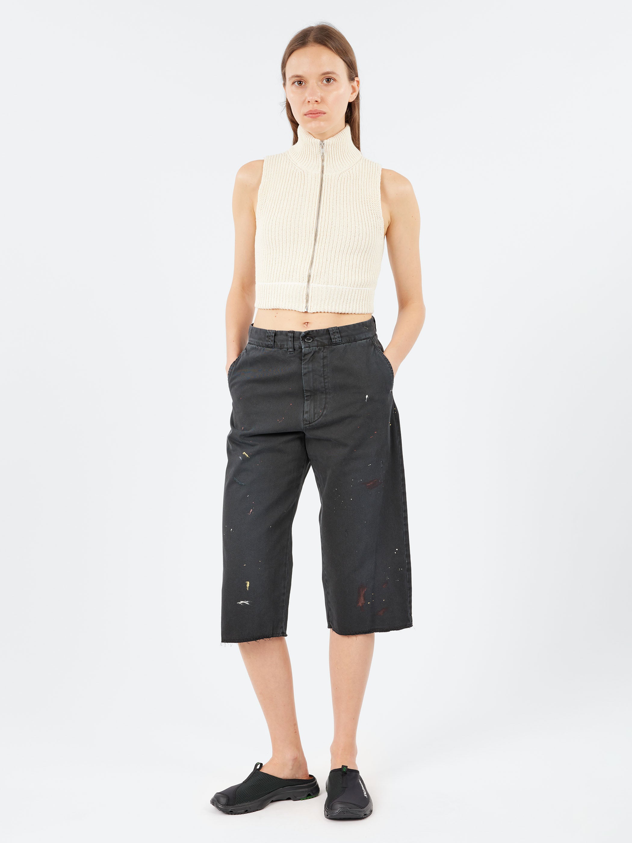 Knit Zip Up Vest