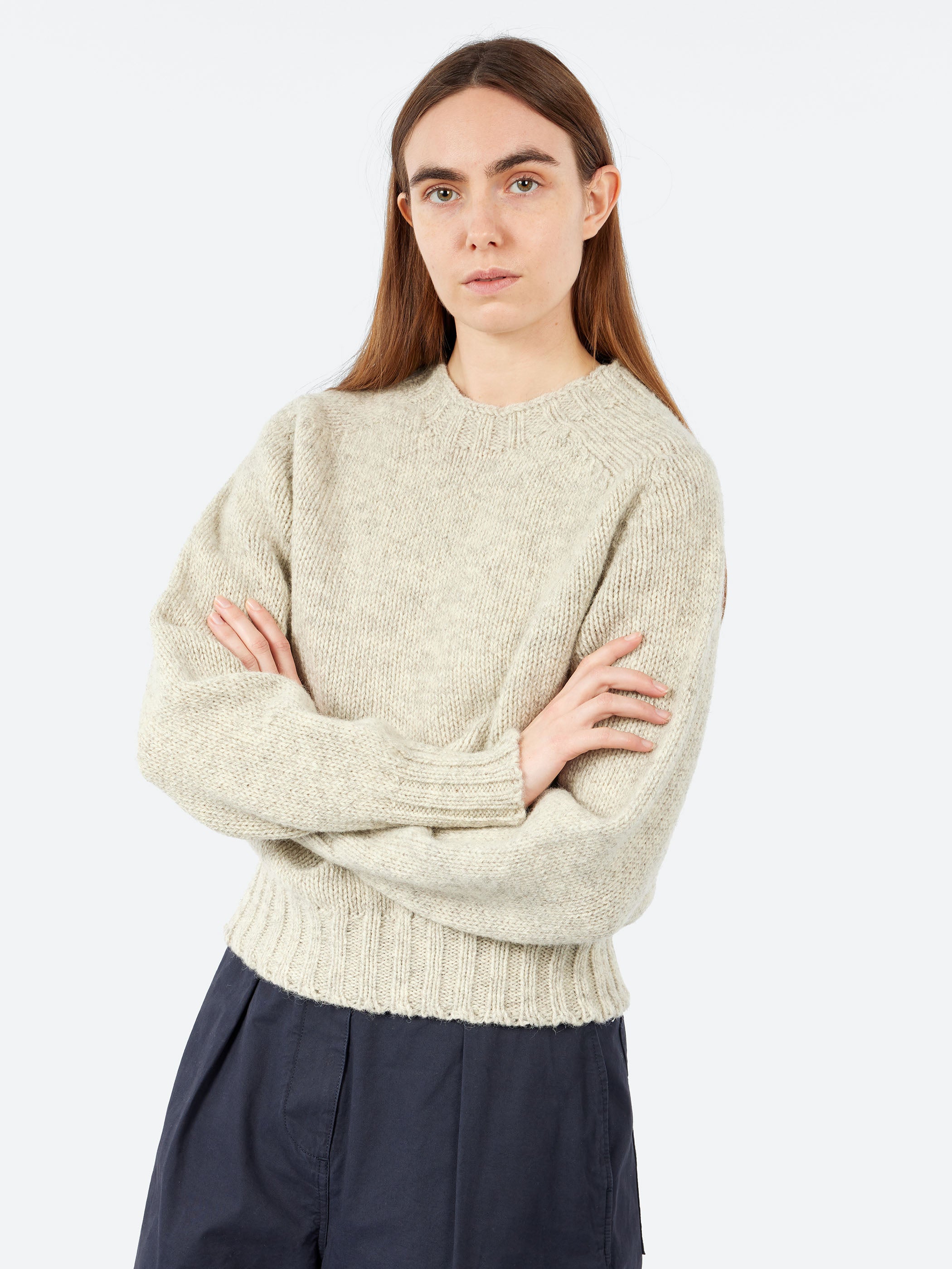 Margaret Howell - MHL. Chunky Seamless Crew Neck in Natural