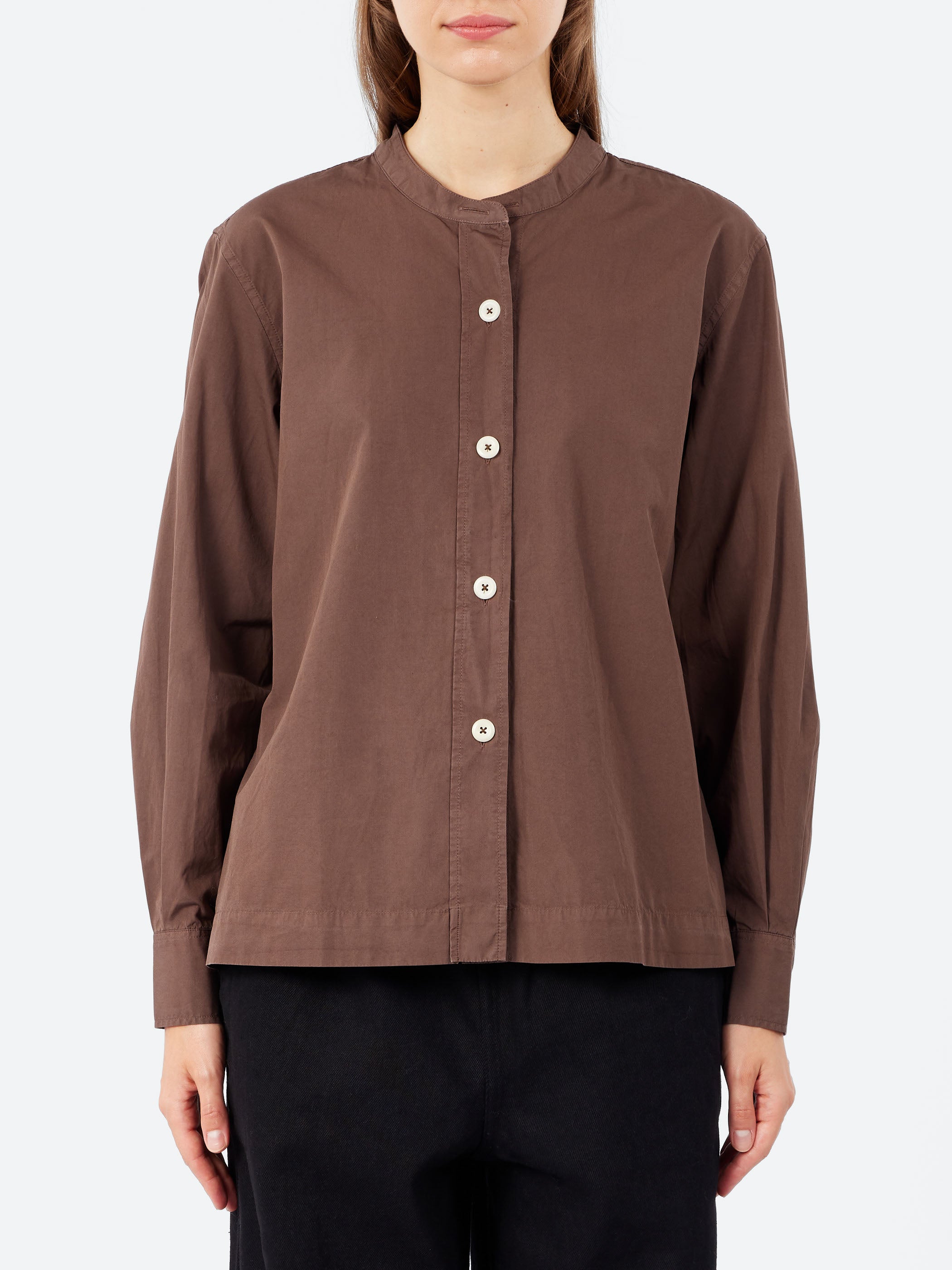 MHL Button Through Collarless Shirt