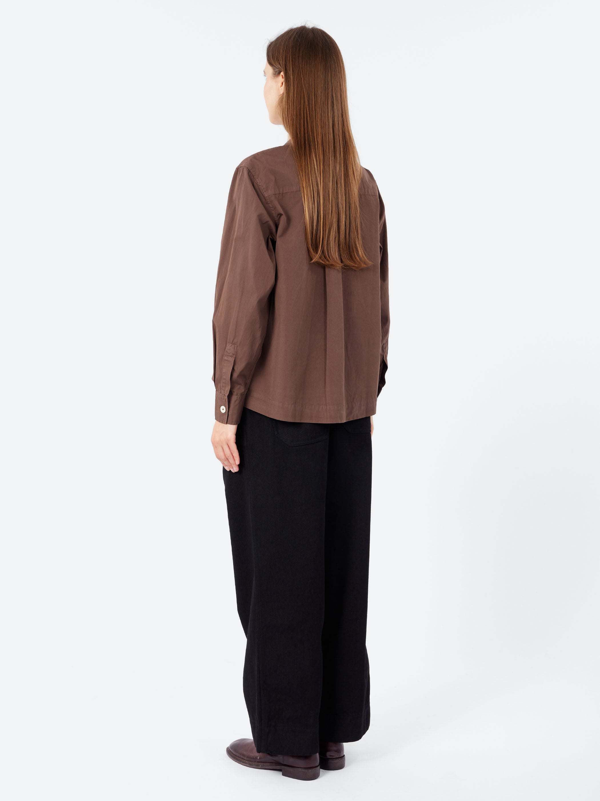 MHL Button Through Collarless Shirt