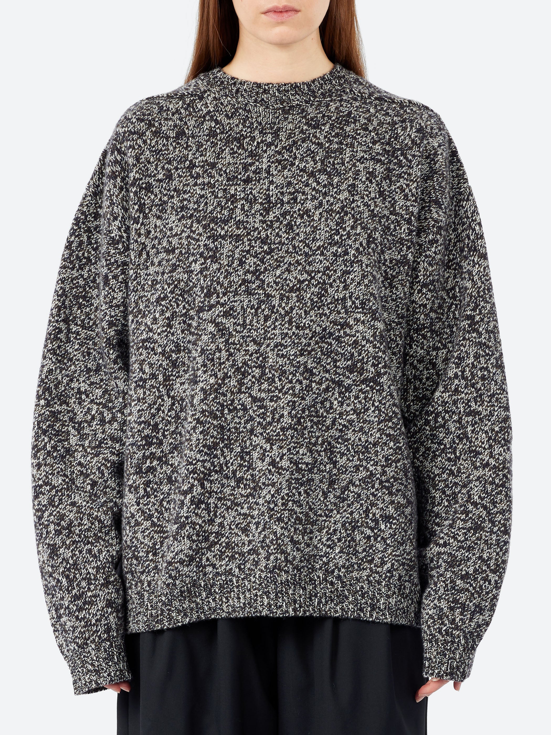 Studio Nicholson - Hemyl Guernsy Jumper in Navy Mouline – gravitypope