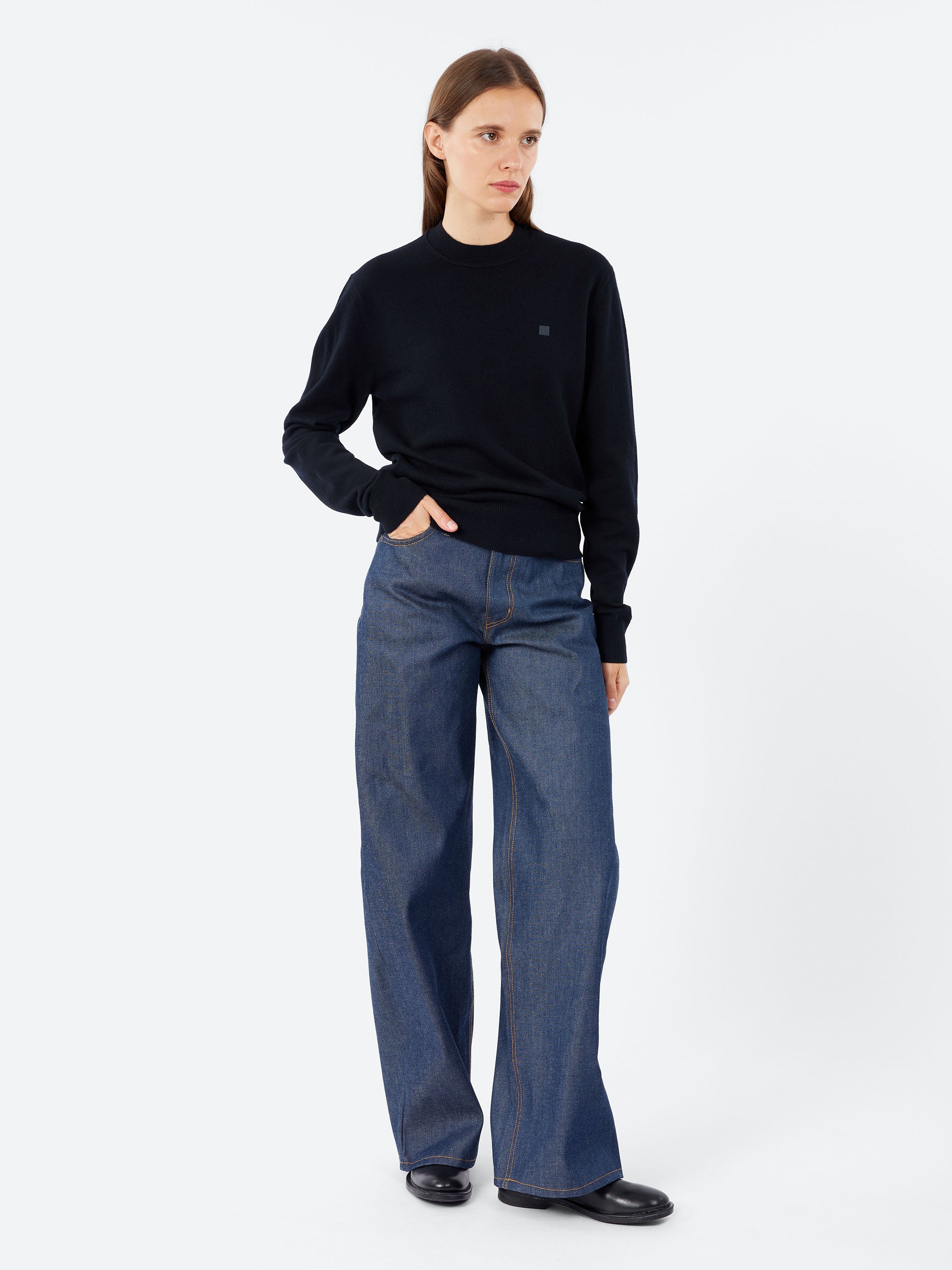 Acne Studios - Yak Wool Crewneck Jumper in Black – gravitypope