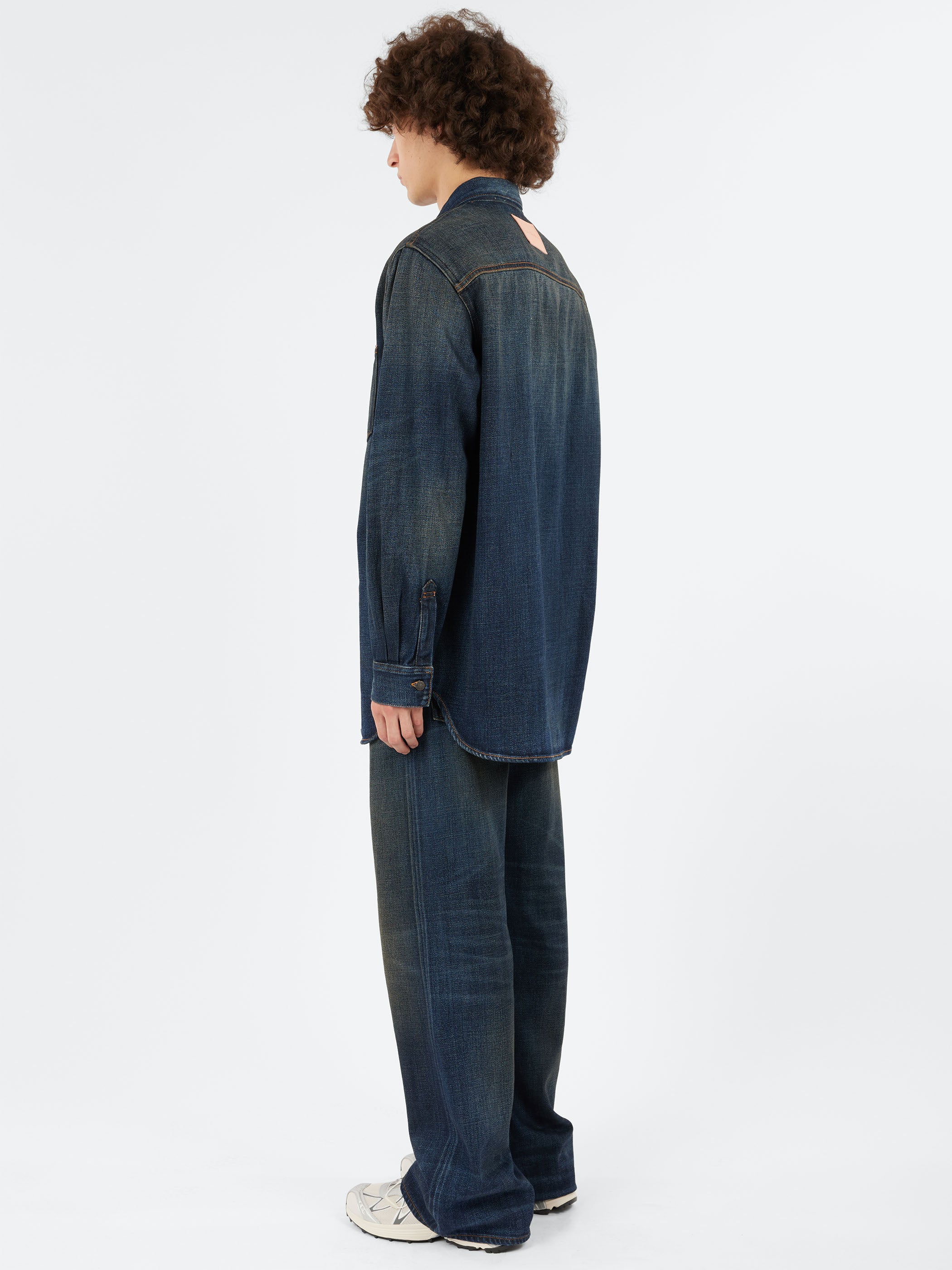 Denim Button-Up Shirt
