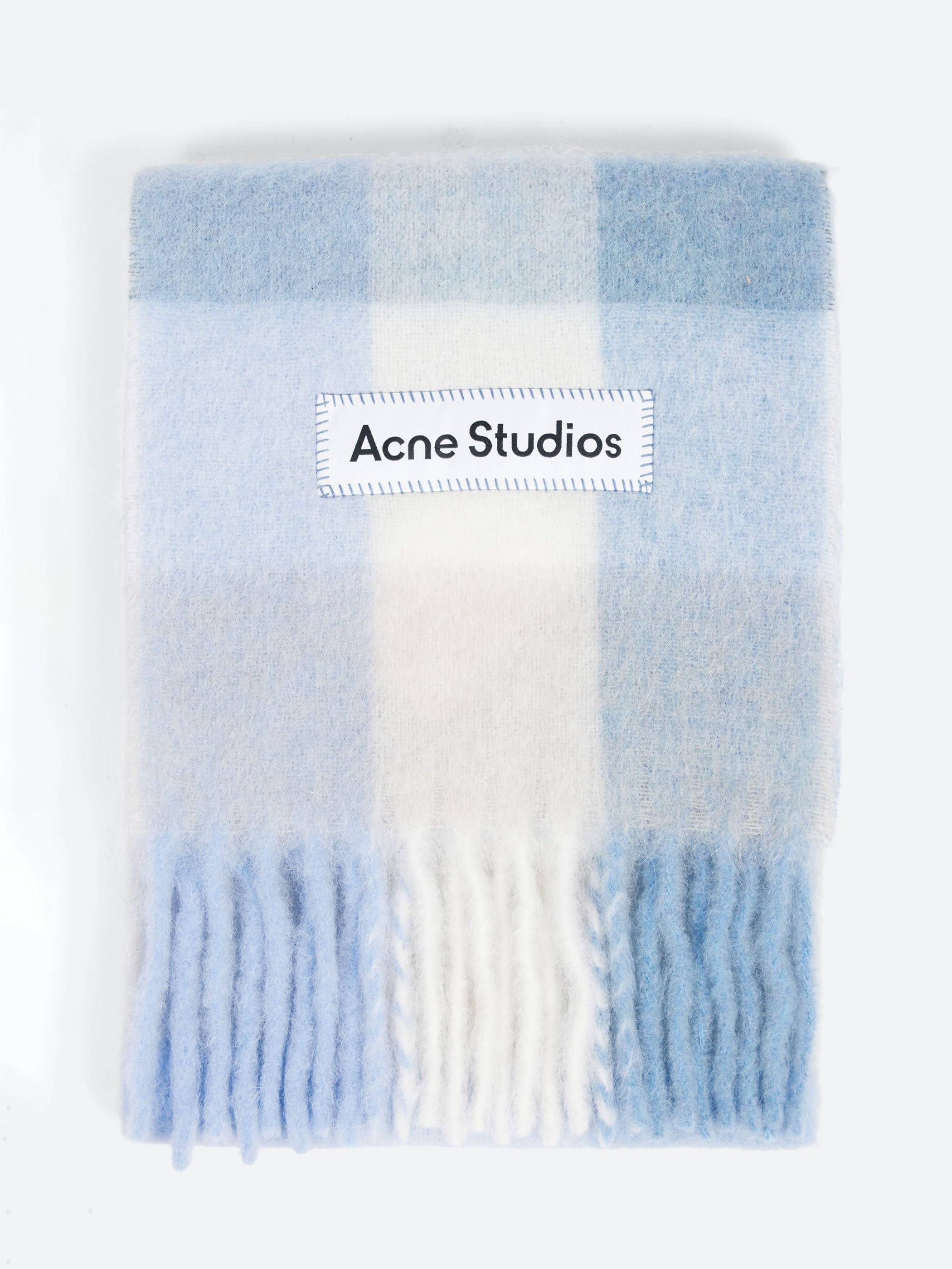 Mohair Checked Scarf
