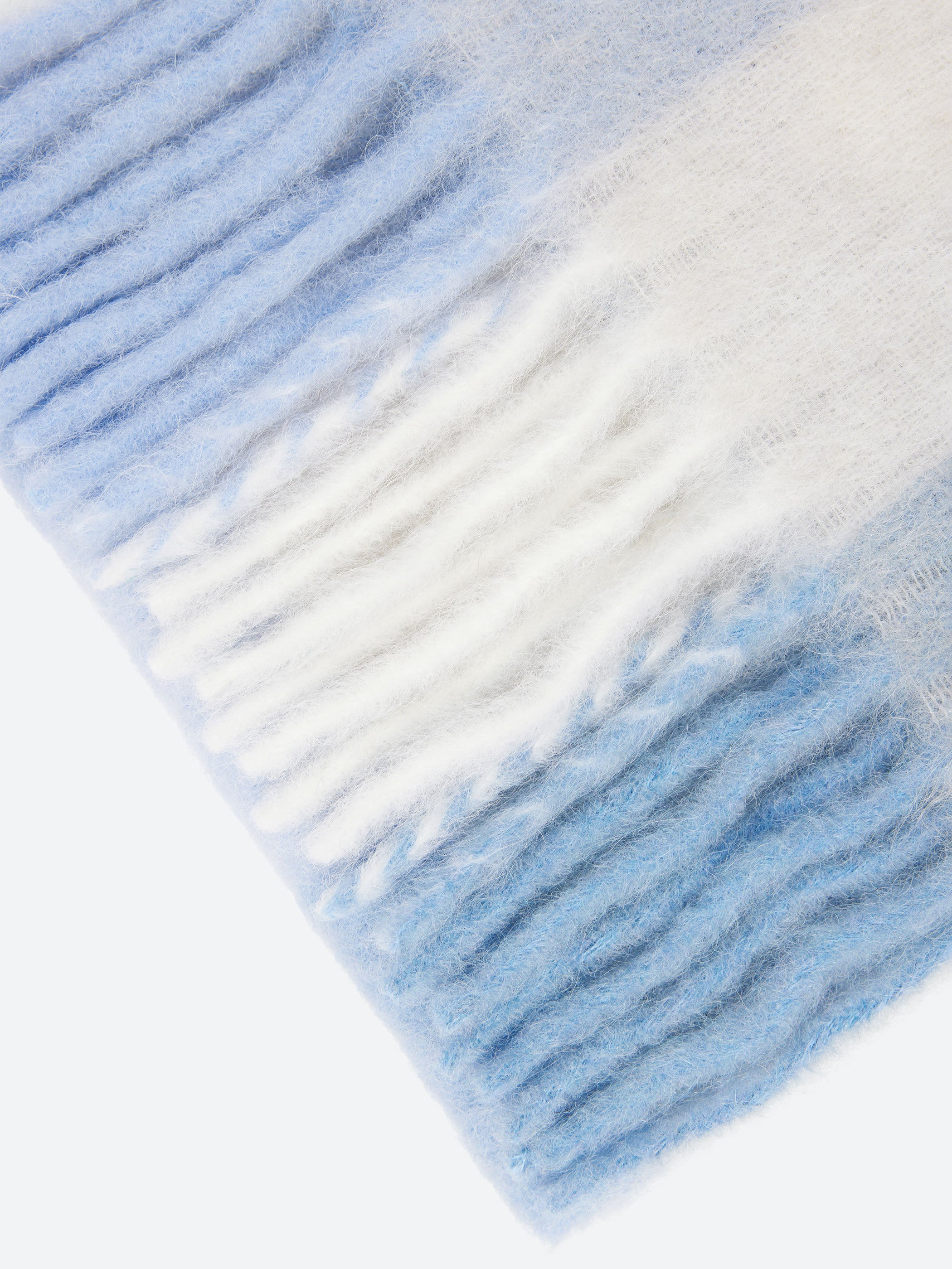 Mohair Checked Scarf