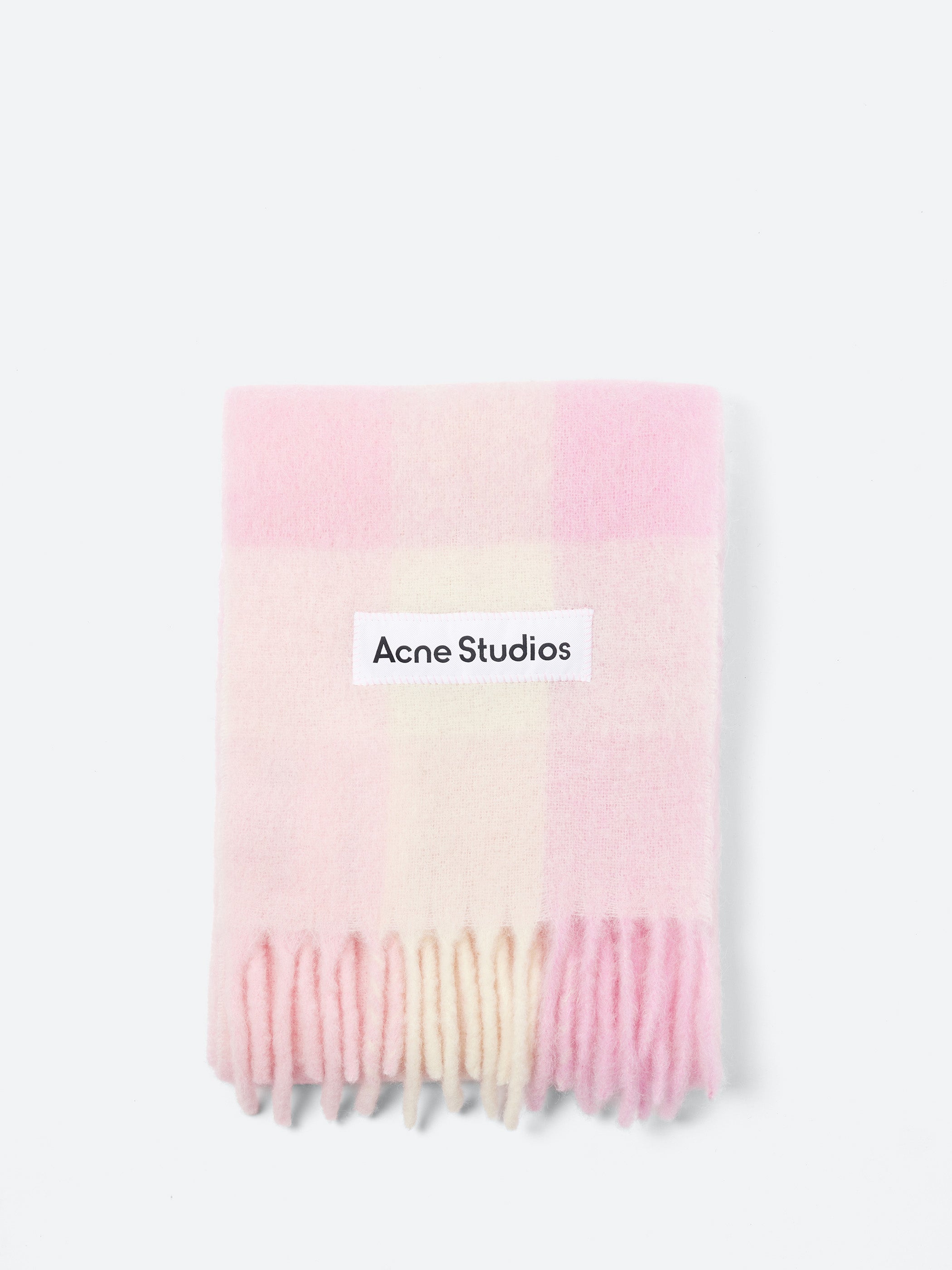 Mohair Checked Scarf