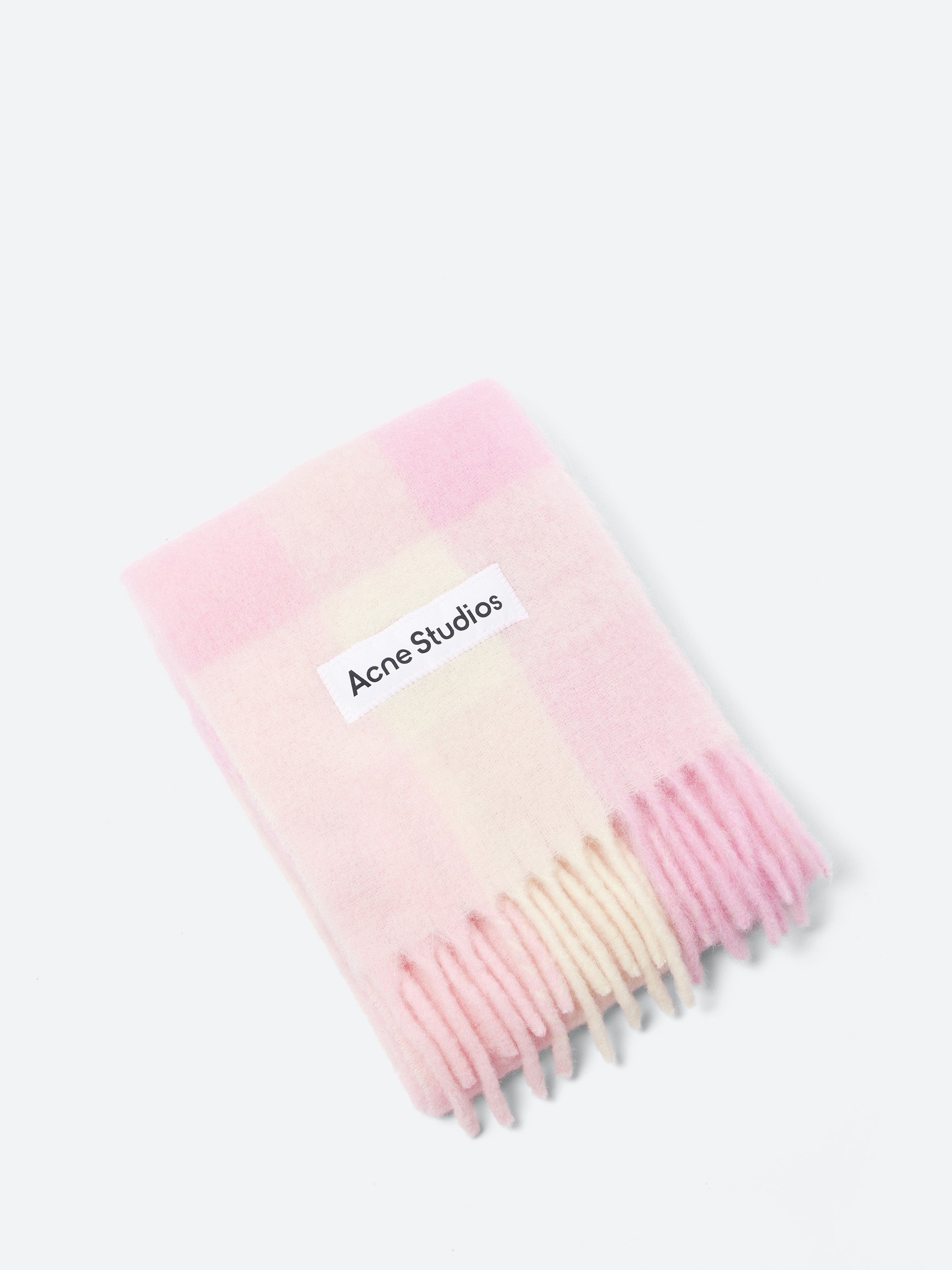 Mohair Checked Scarf