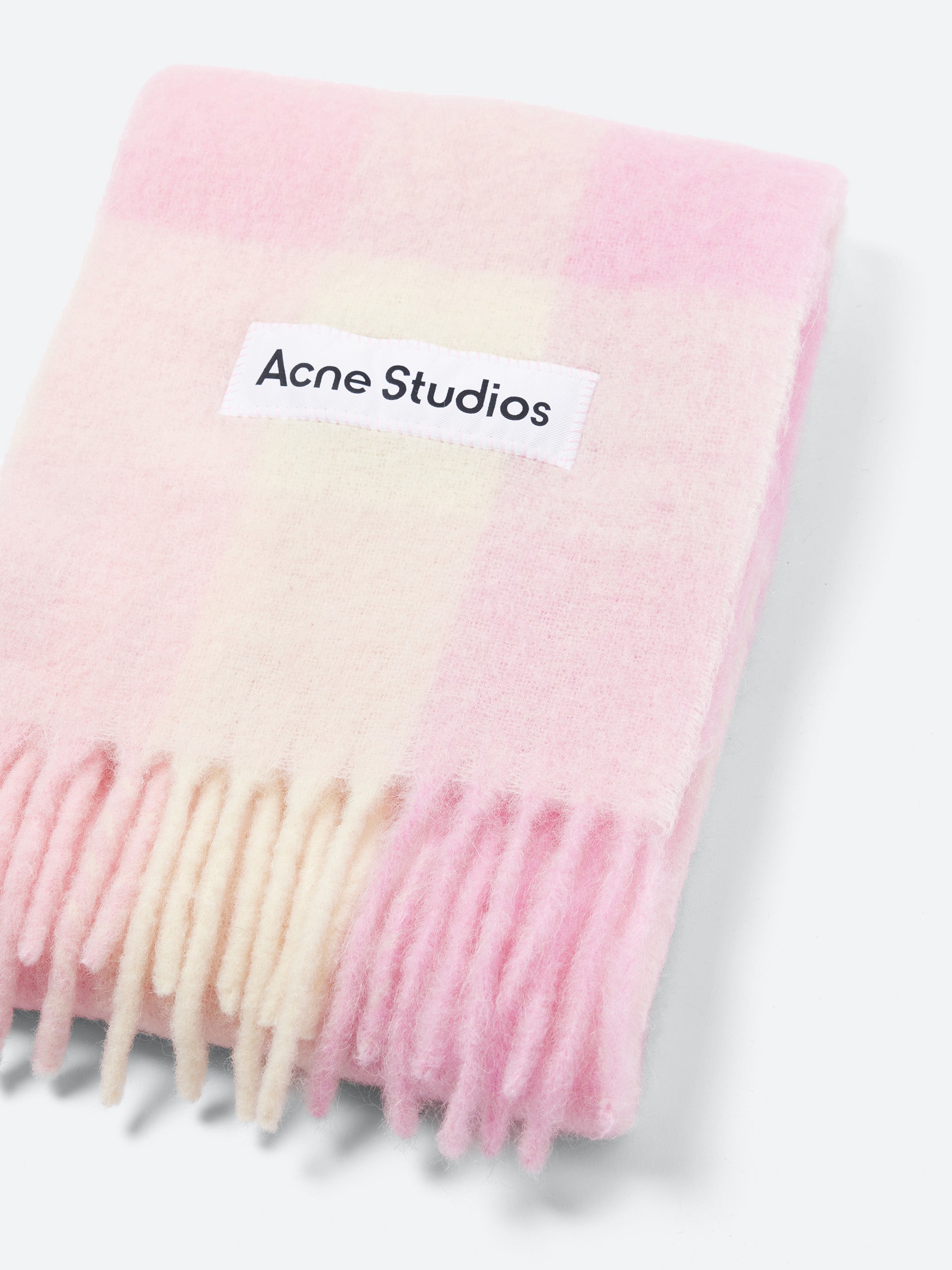 Mohair Checked Scarf