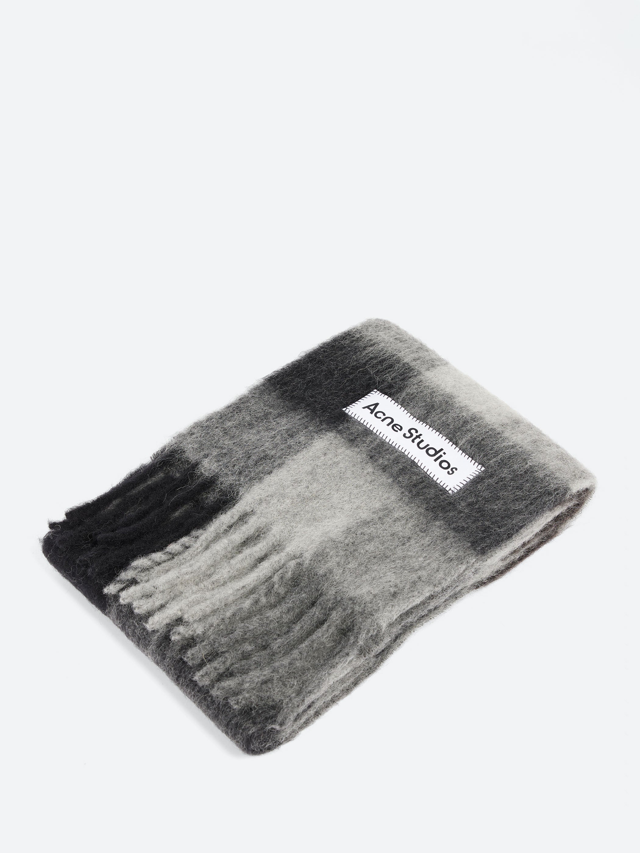 Mohair Checked Scarf