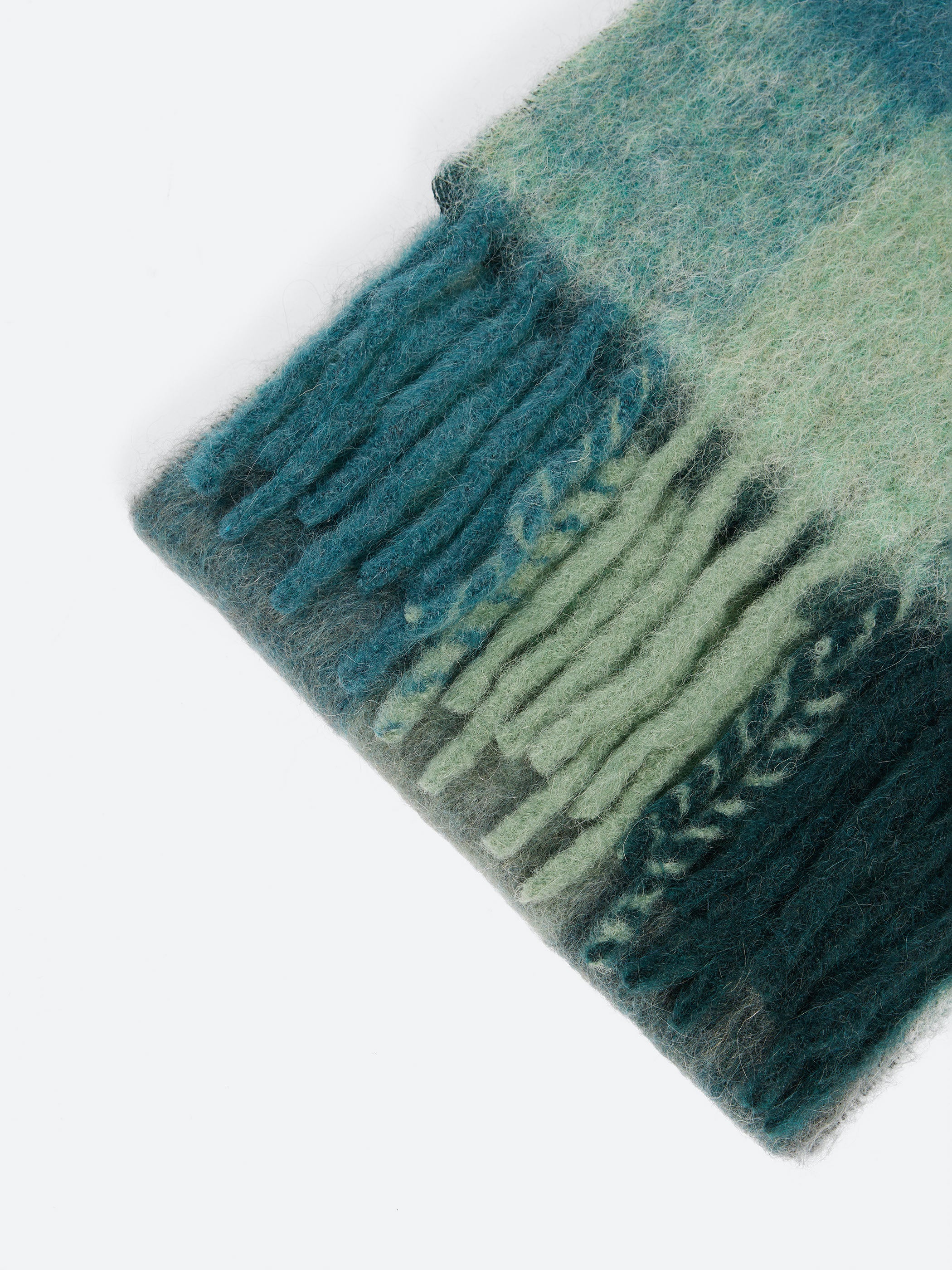 Mohair Checked Scarf