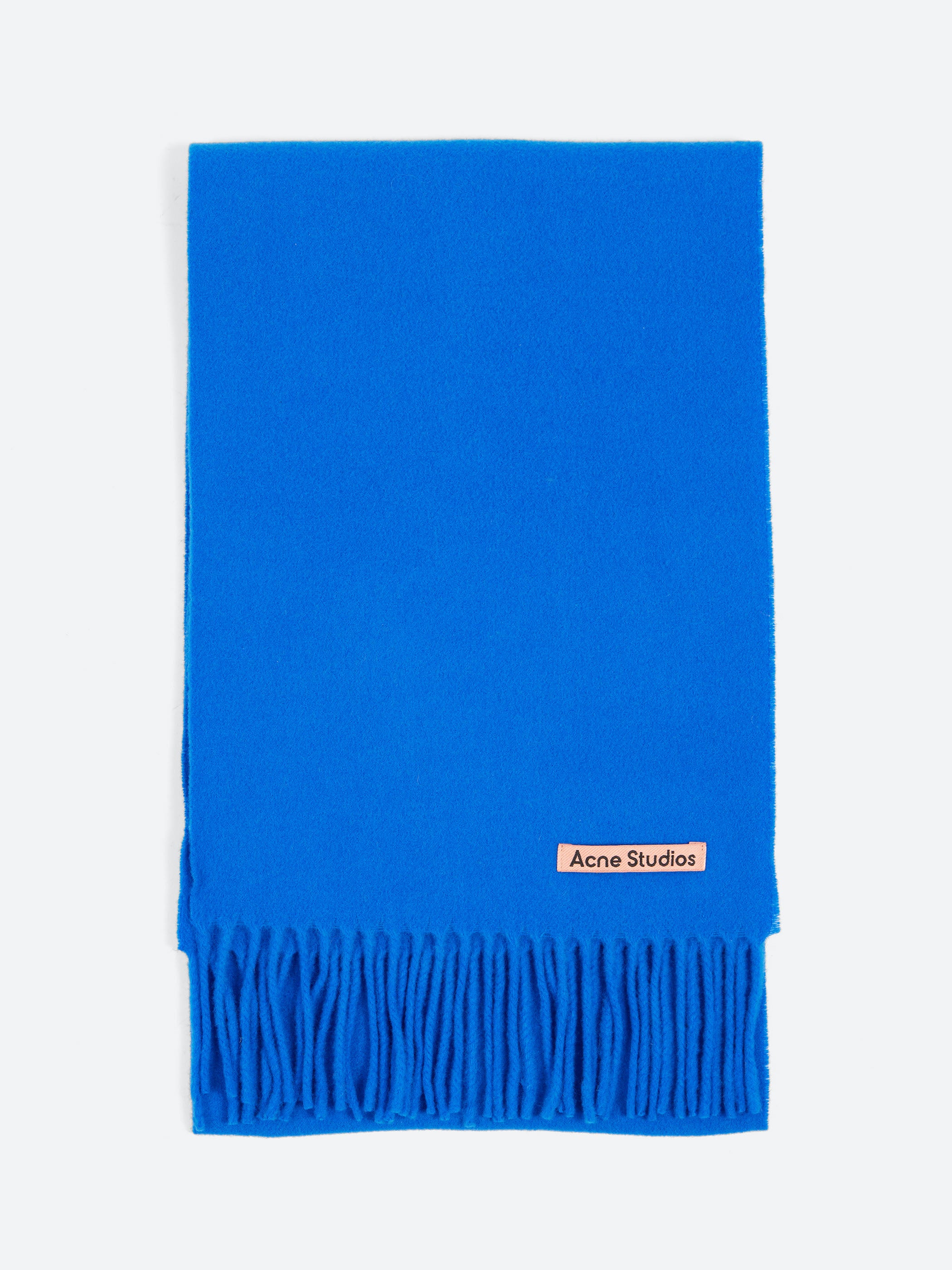 Fringe Wool Scarf - Skinny