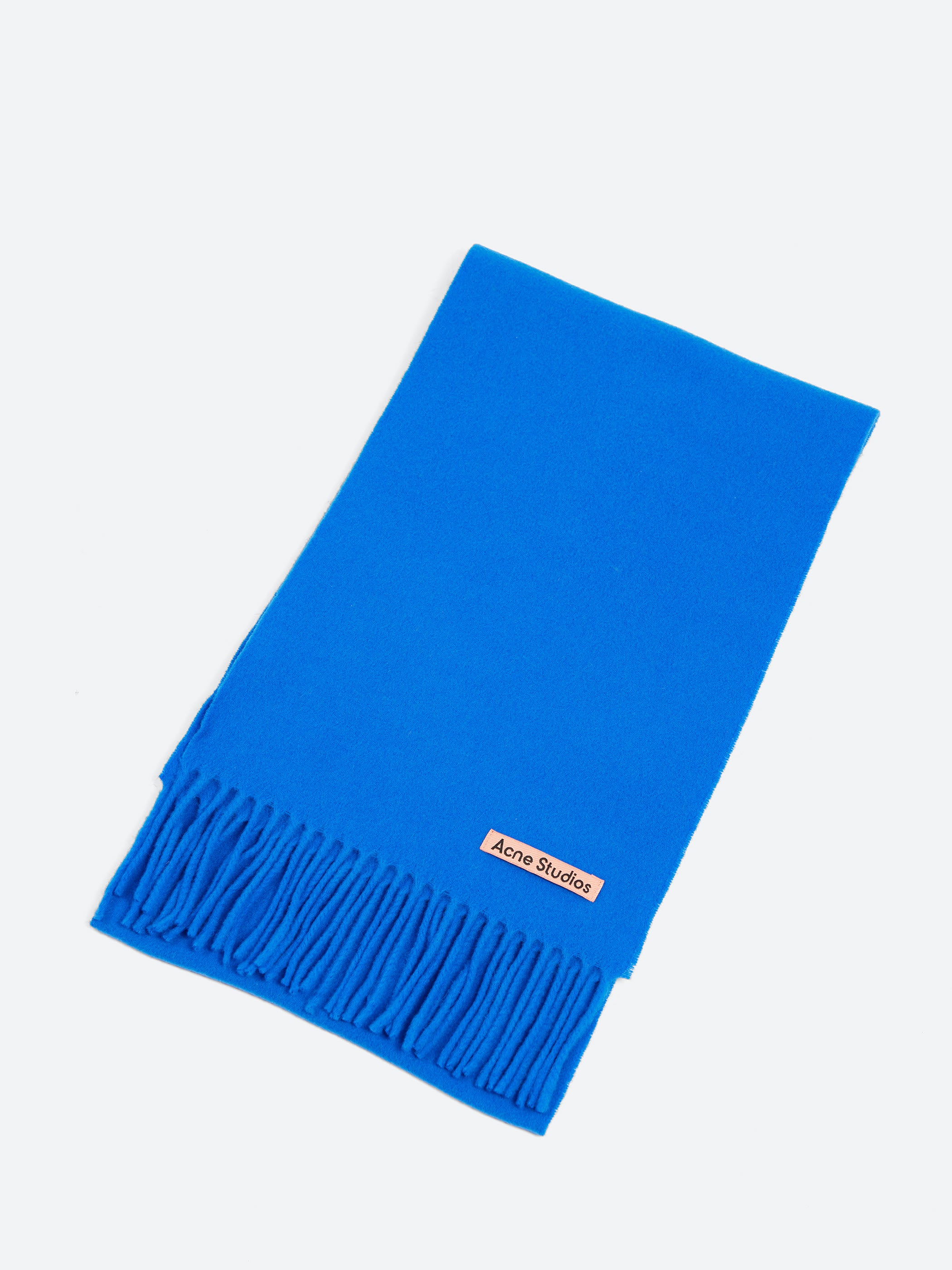 Fringe Wool Scarf - Skinny