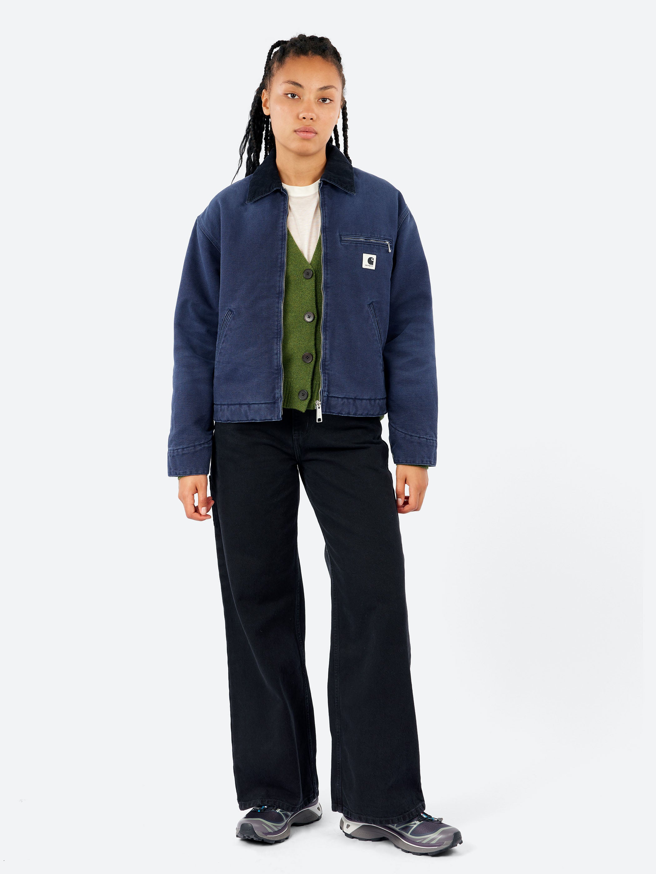 ✨希少S極美品✨ Carhartt WIP OG DETROIT JACKET Carhartt WIP W' OG Detroit Jacket (Winter), Black / Black