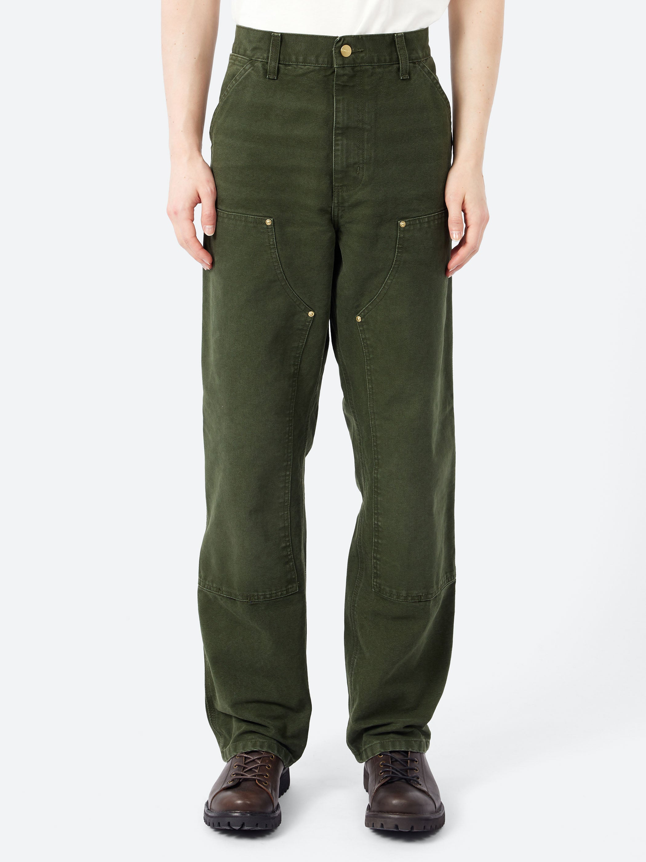 Carhartt WIP - Double Knee Pant in Olive Stone – gravitypope