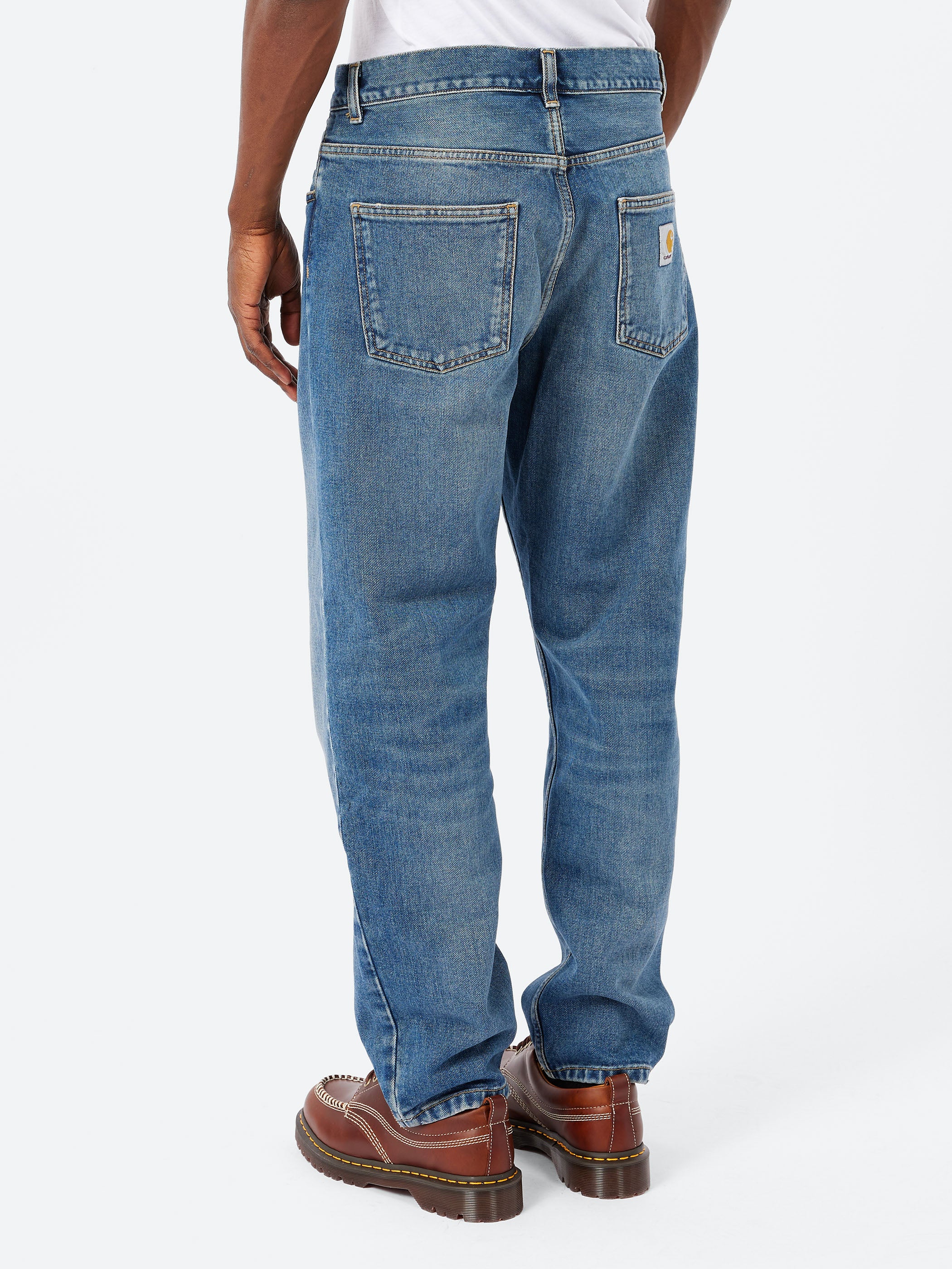 Carhartt WIP - Newel Pant in Blue Dark Used – gravitypope