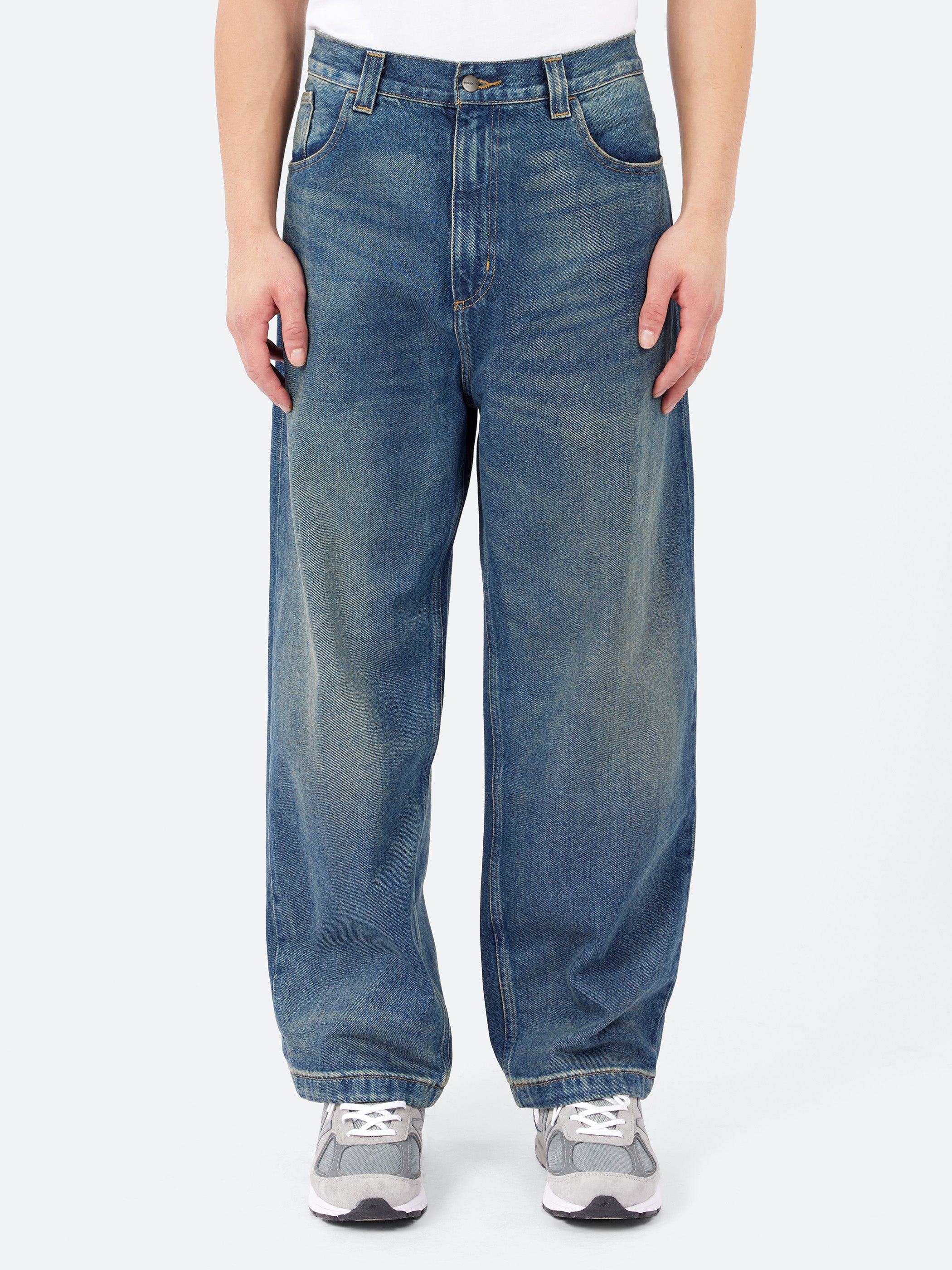 Carhartt WIP - Brandon Pant in Blue Worn Used Wash – gravitypope