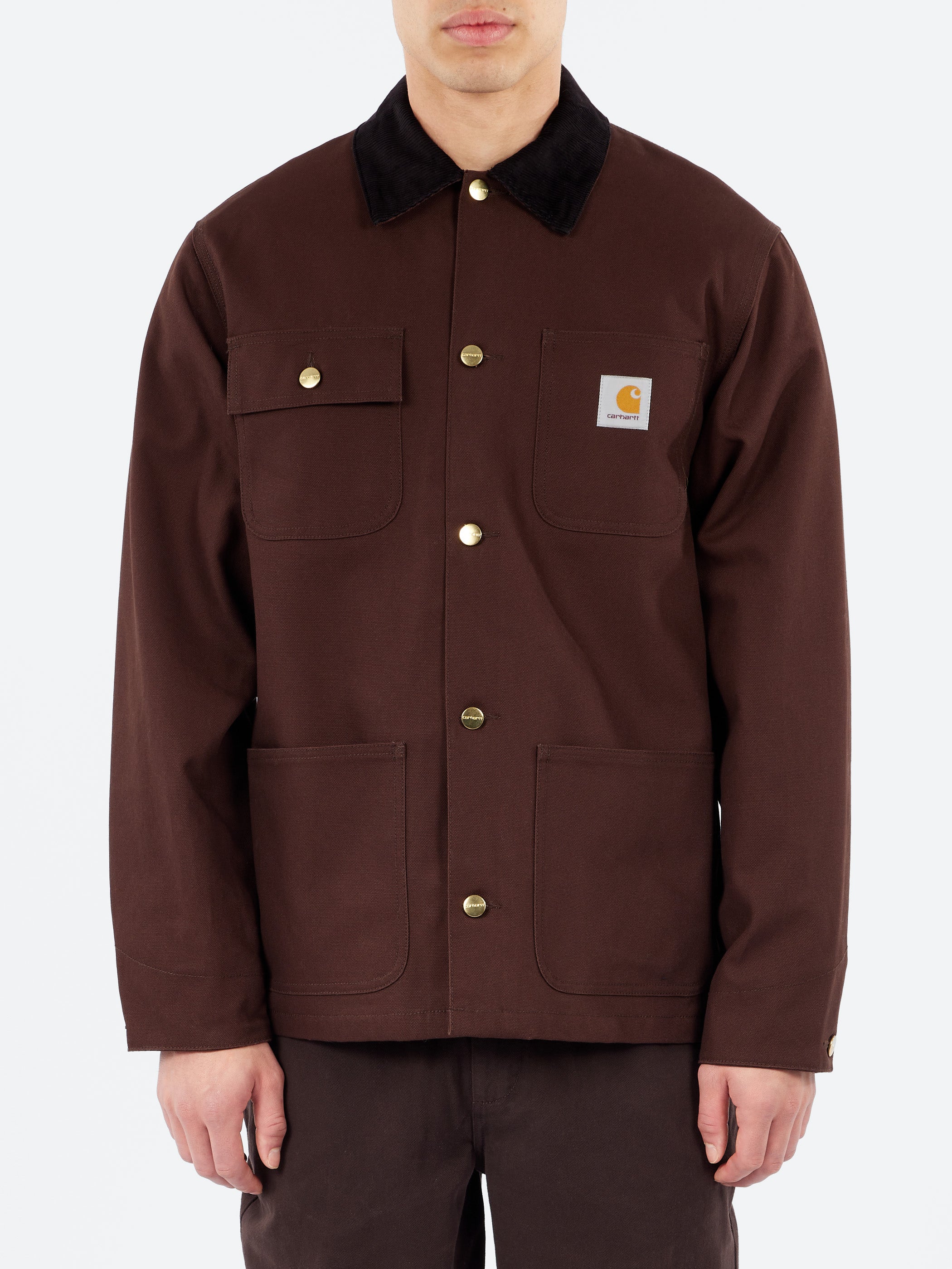 Carhartt Michigan Chore Coat L カーハートブラウン Carhartt WIP Michigan Chore Coat Hamilton Brown Tobacco – Black