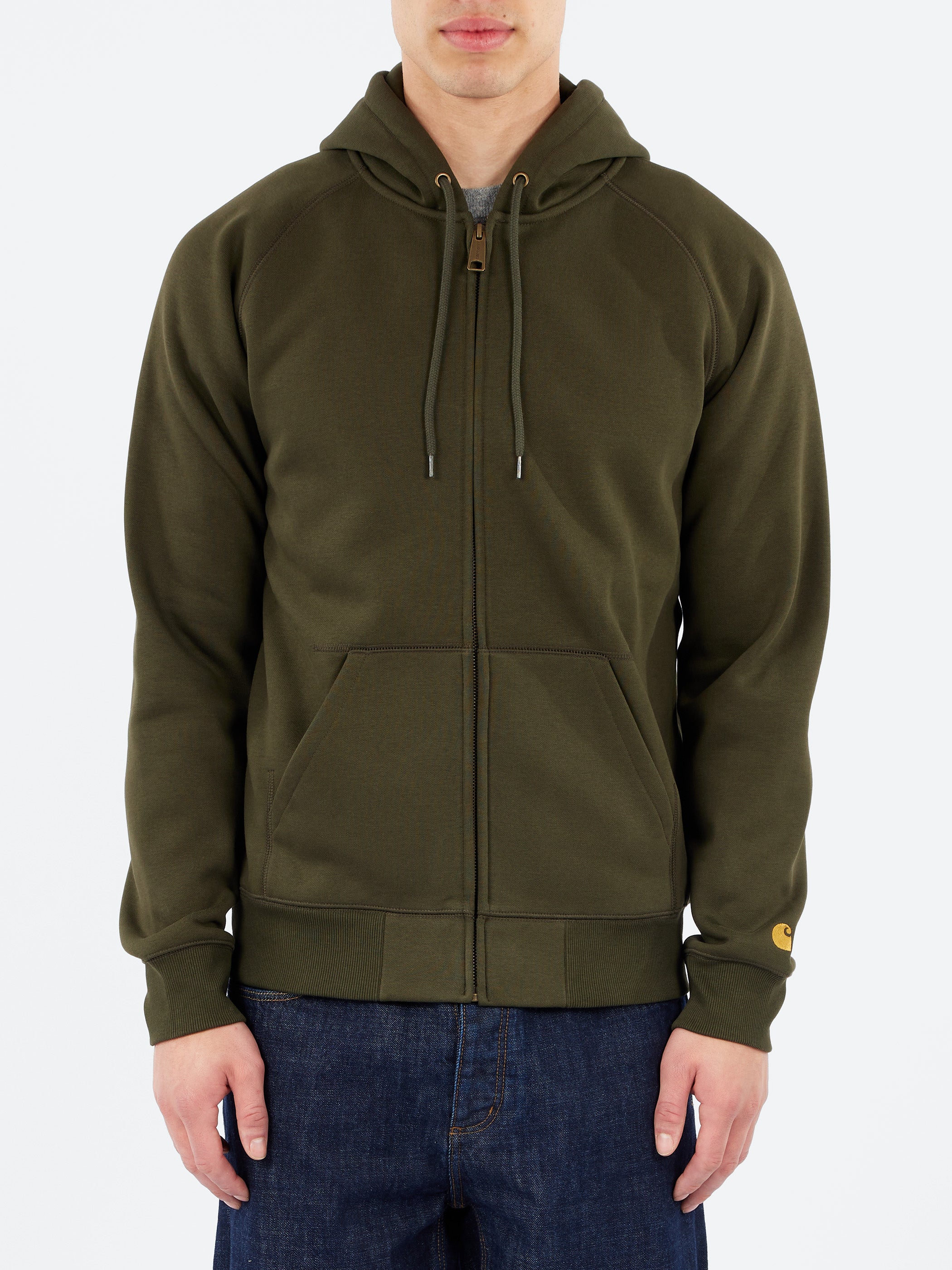 Carhartt WIP - Hooded Chase Jacket in Olive – gravitypope