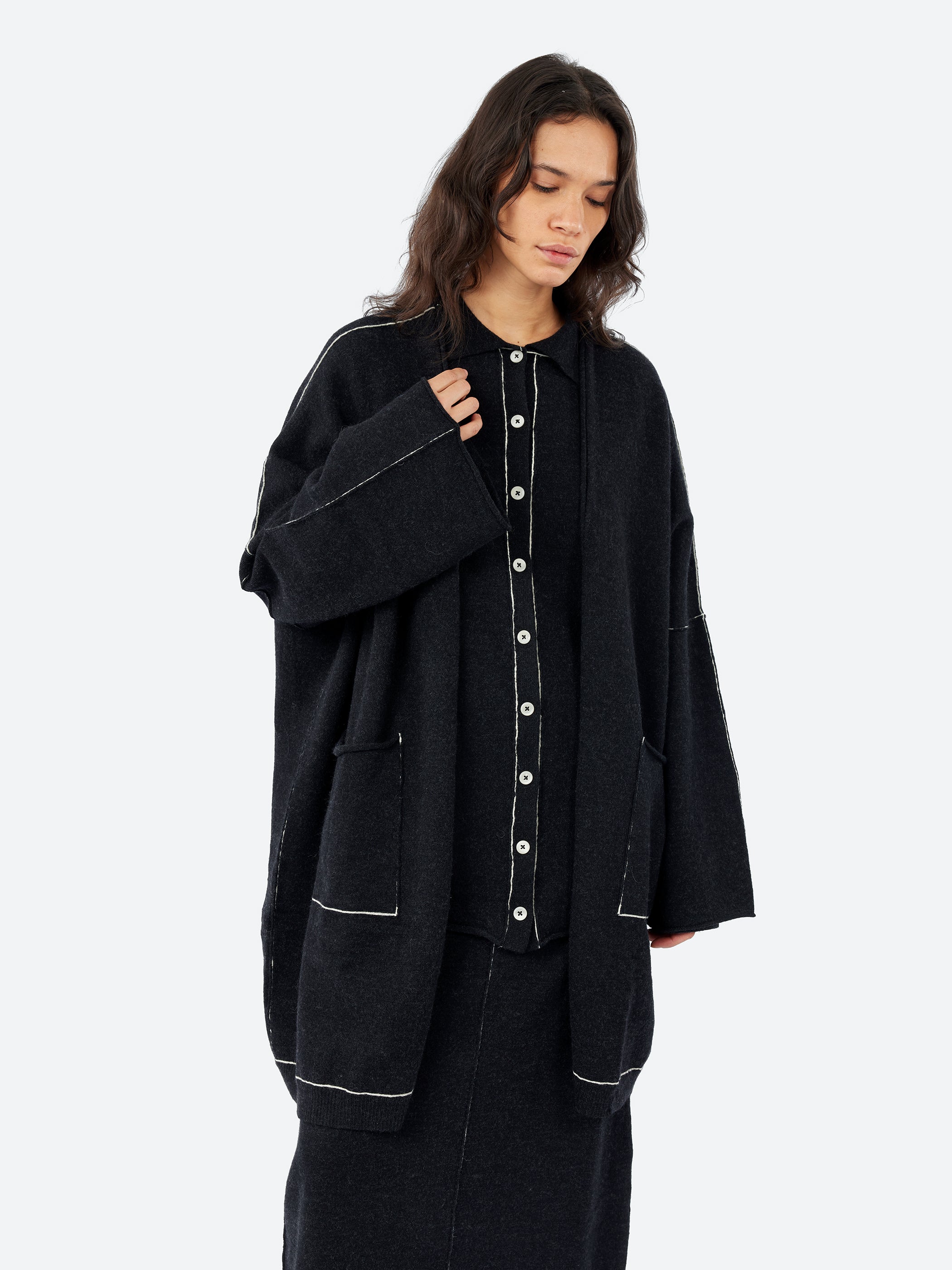 Stitch Wide Cardigan