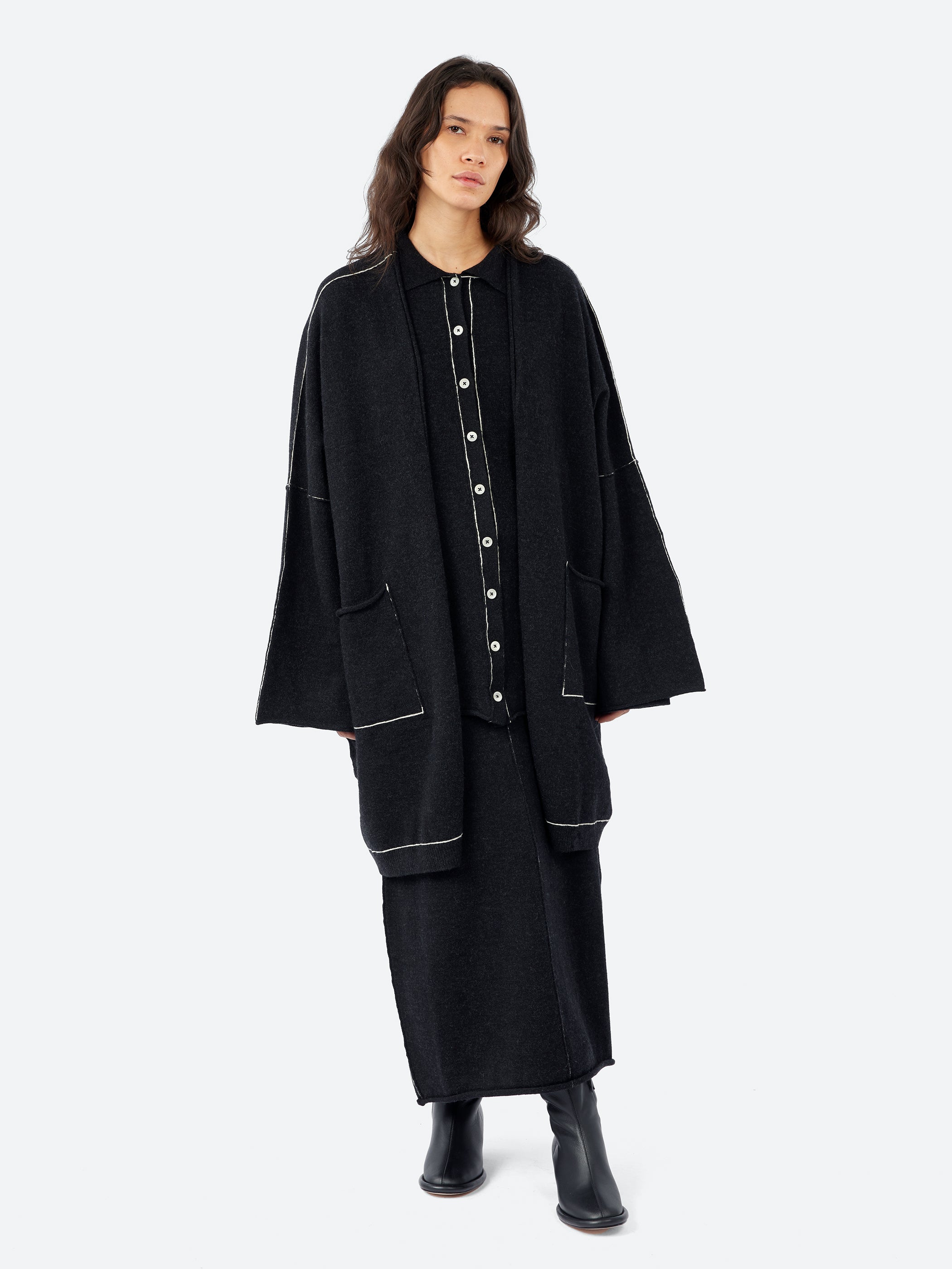 Stitch Wide Cardigan