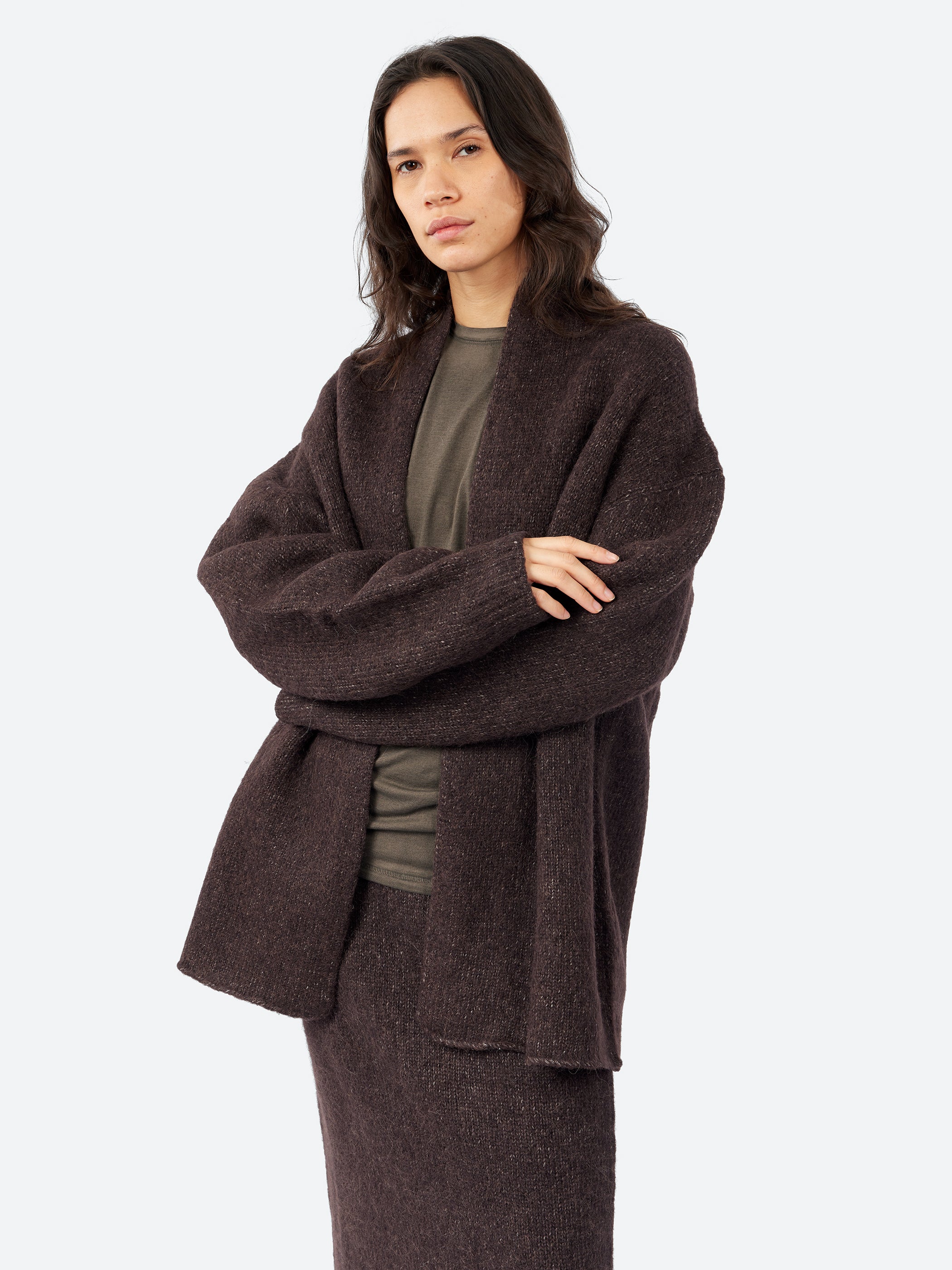 Lauren Manoogian - Loft Shawl Cardigan in Soil – gravitypope