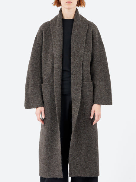 【関税込み】Lauren Manoogian ブラック ダブルフェイスコート Lauren Manoogian - Double Face Long Coat in Blackened