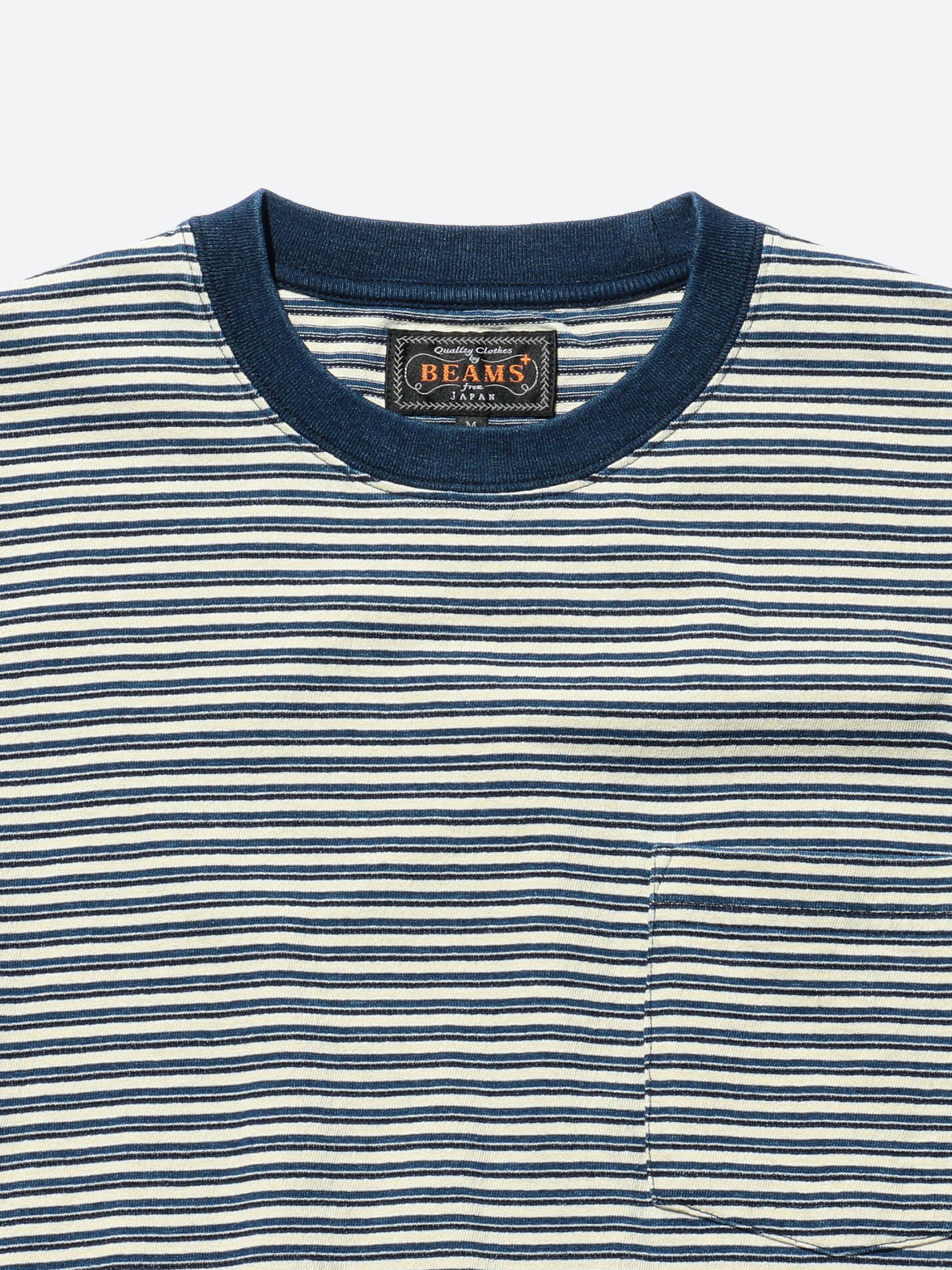Indigo Stripe Pocket Tee