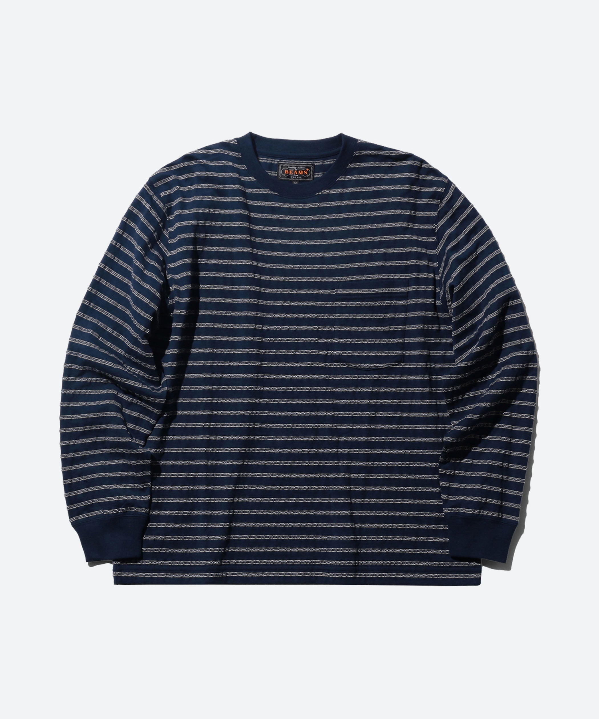 Jacquard Stripe Pocket Tee