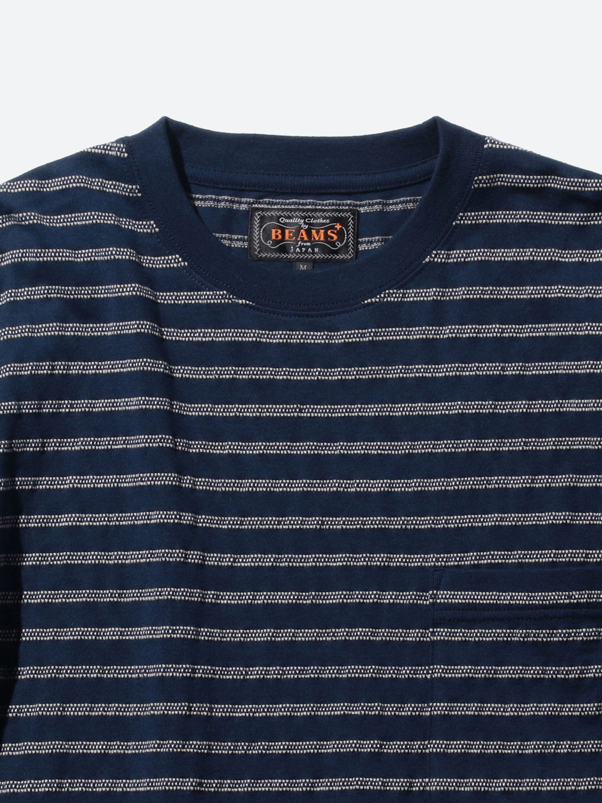 Jacquard Stripe Pocket Tee