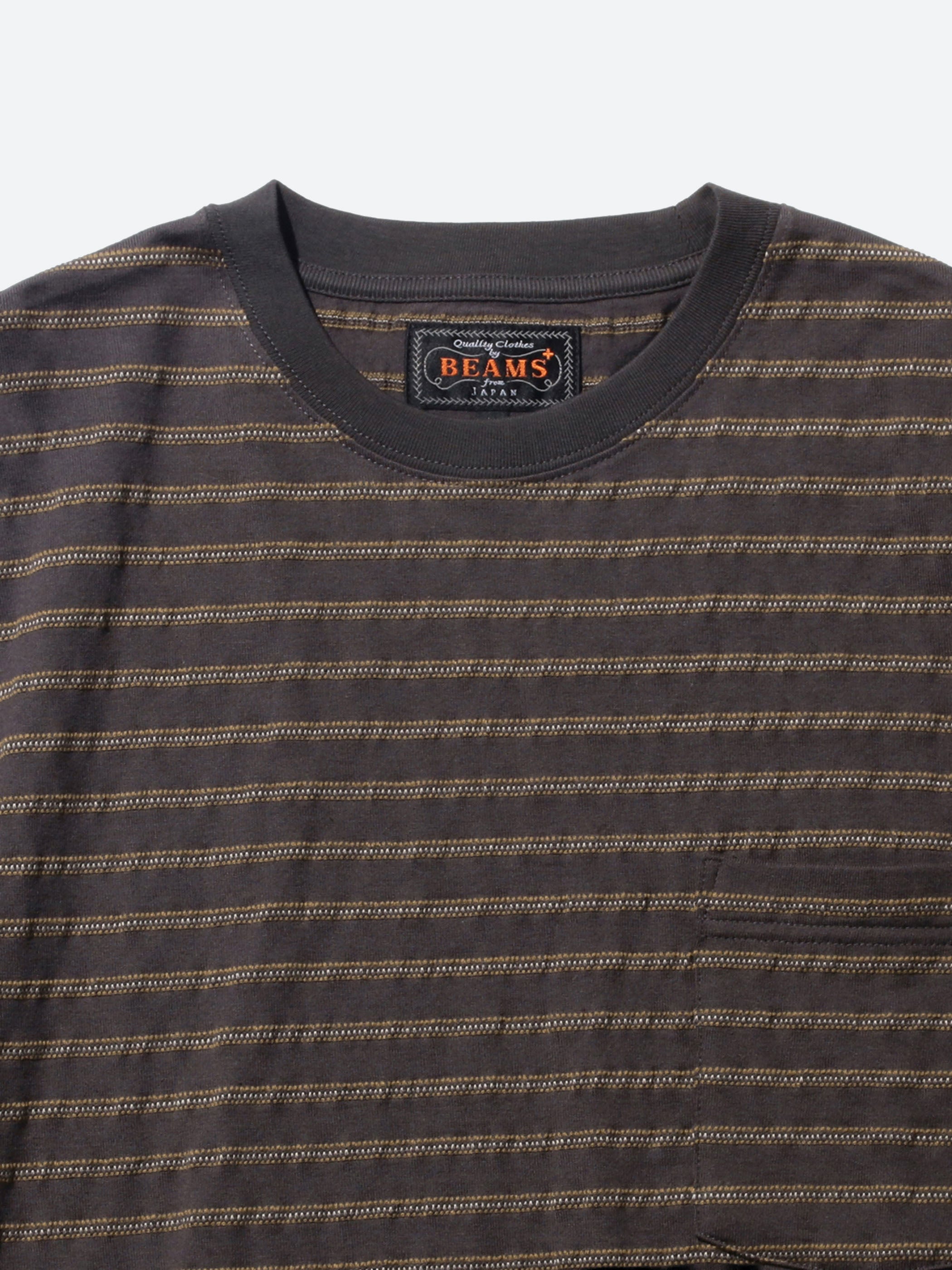 Jacquard Stripe Pocket Tee