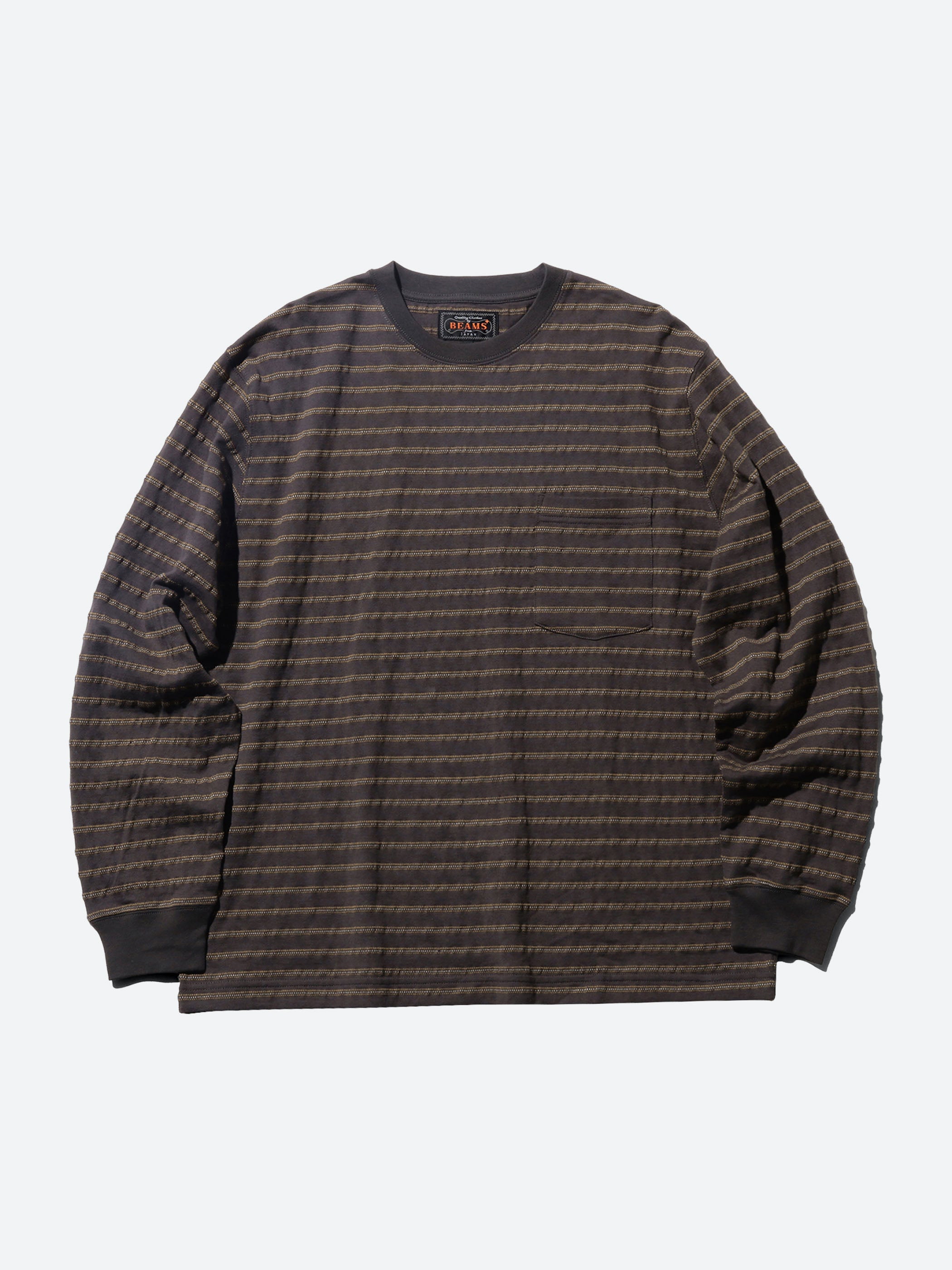 Jacquard Stripe Pocket Tee