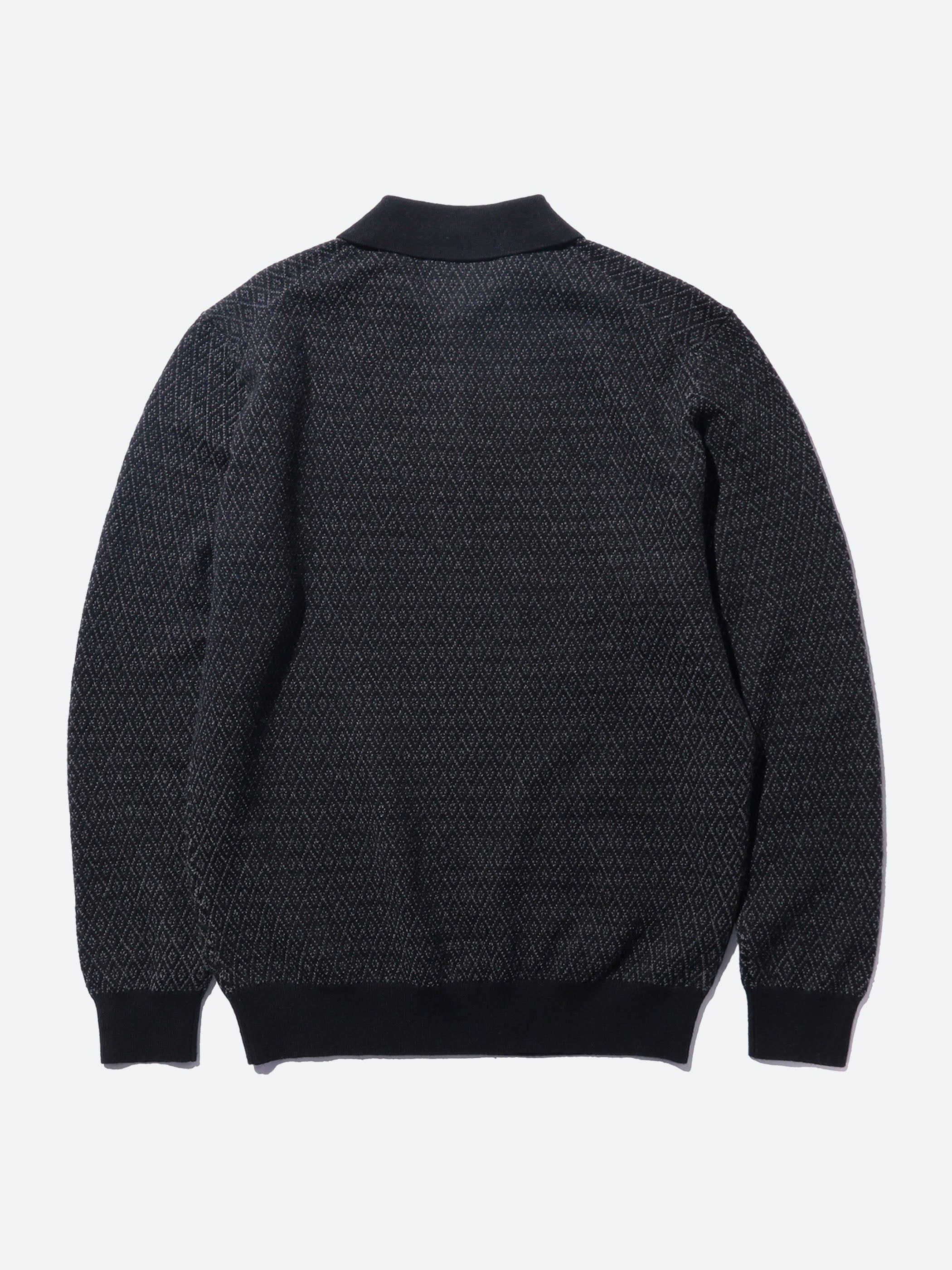 Diamond Pattern Knit Polo