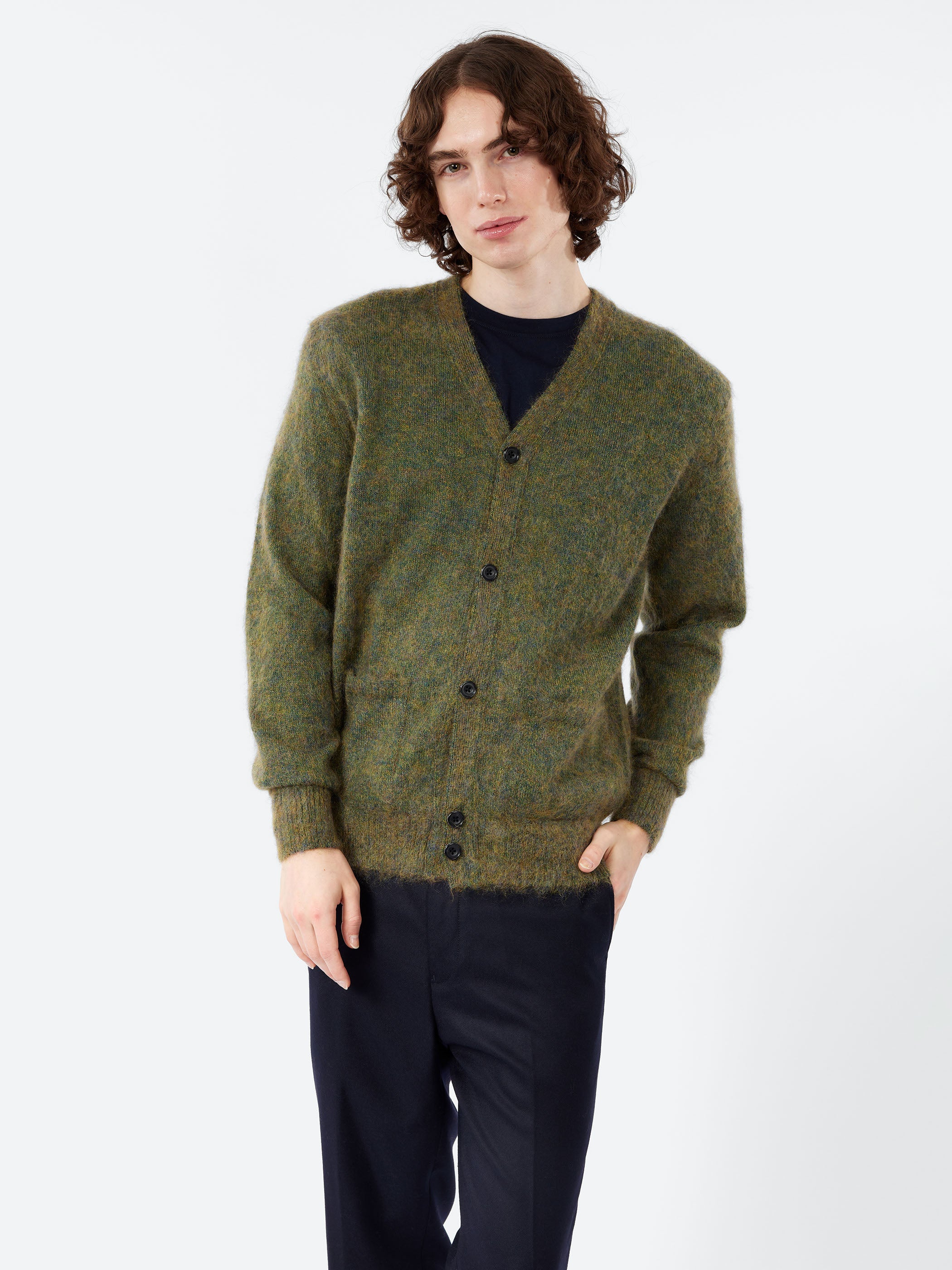 Stretch Mohair Cardigan