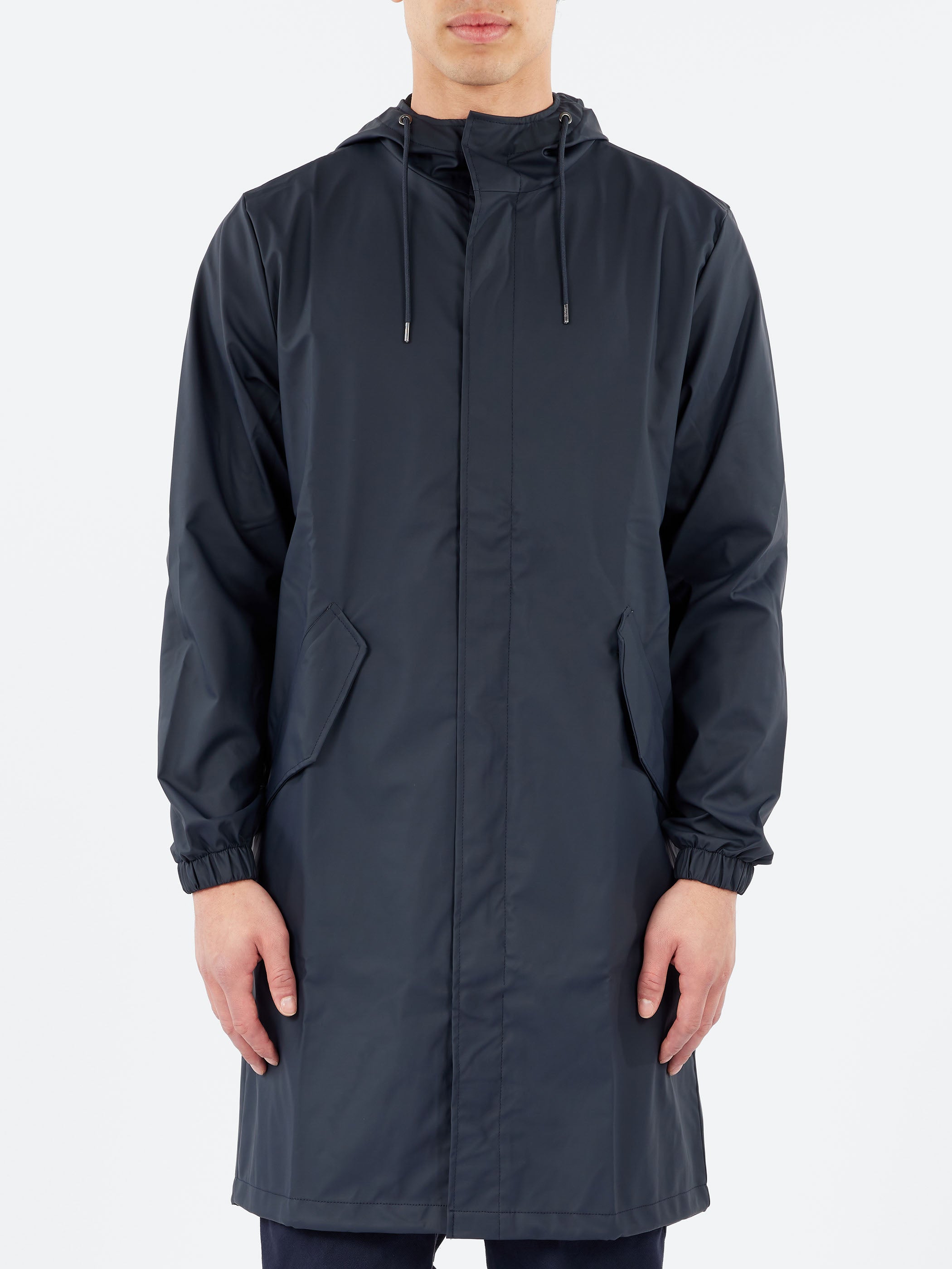 Rains - Fishtail Parka in Navy – gravitypope