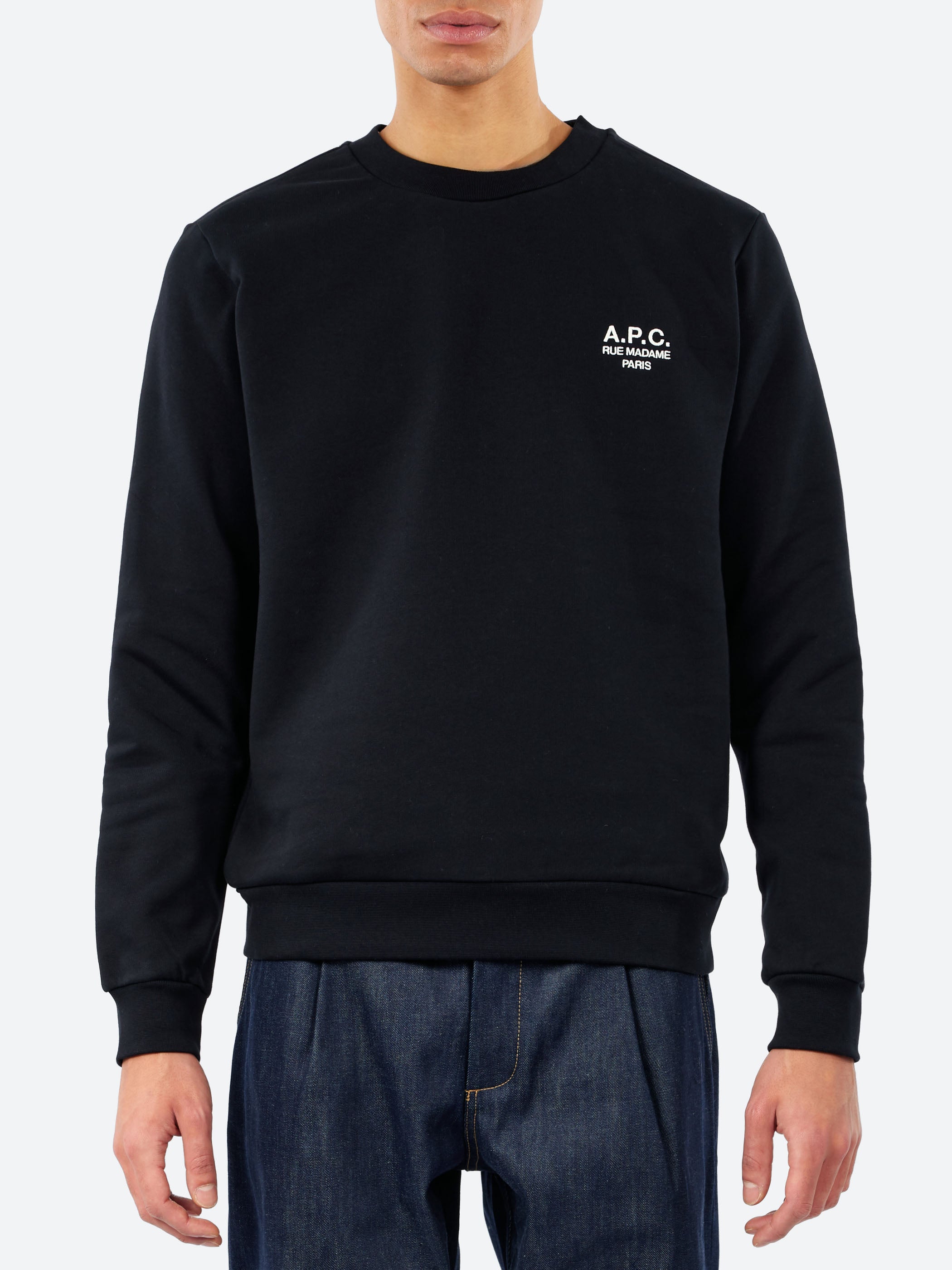 A.P.C. - Standard Rue Madame Sweatshirt in Heathered Grey