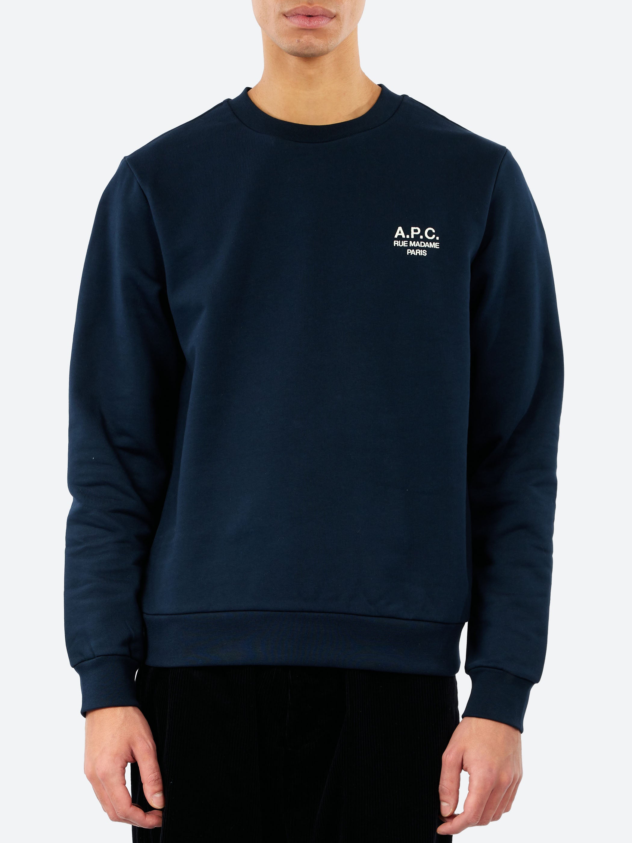 A.P.C. - Standard Rue Madame Sweatshirt in Noir and Blanc
