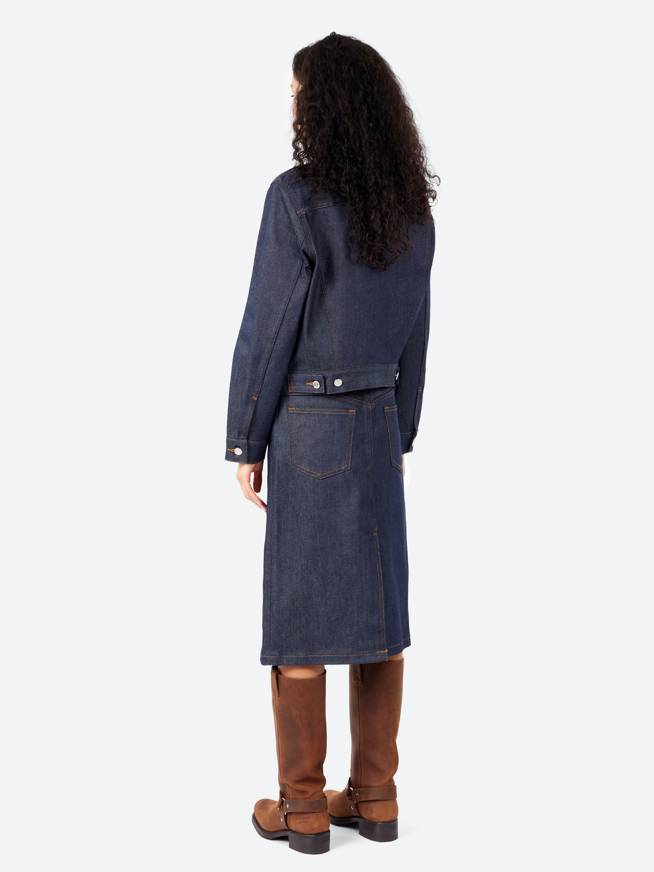 A.P.C. インディゴデニムロングコート A.P.C. - Dion Jacket in Indigo – gravitypope