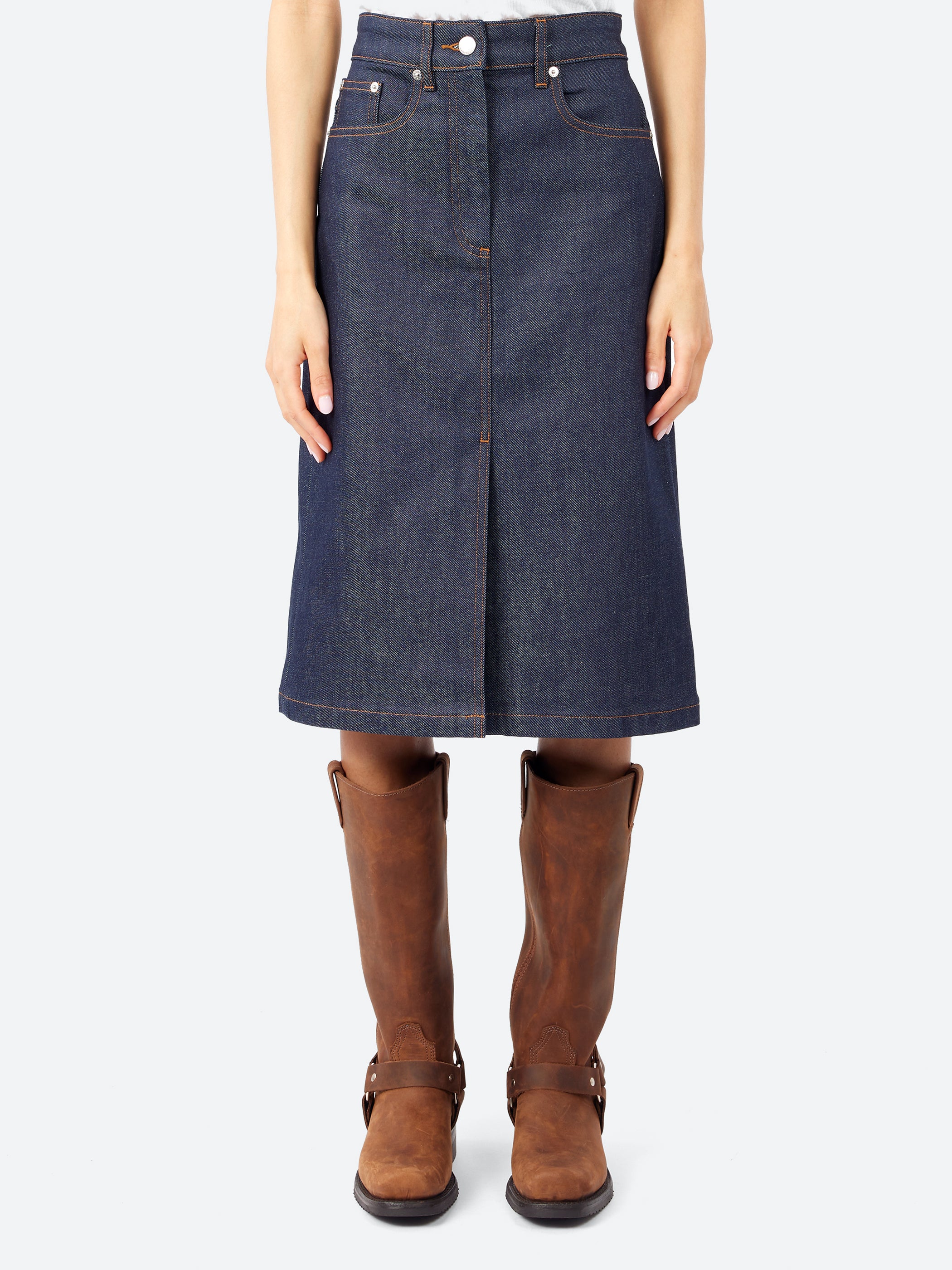 A.P.C. - Lizzie Skirt in Indigo – gravitypope