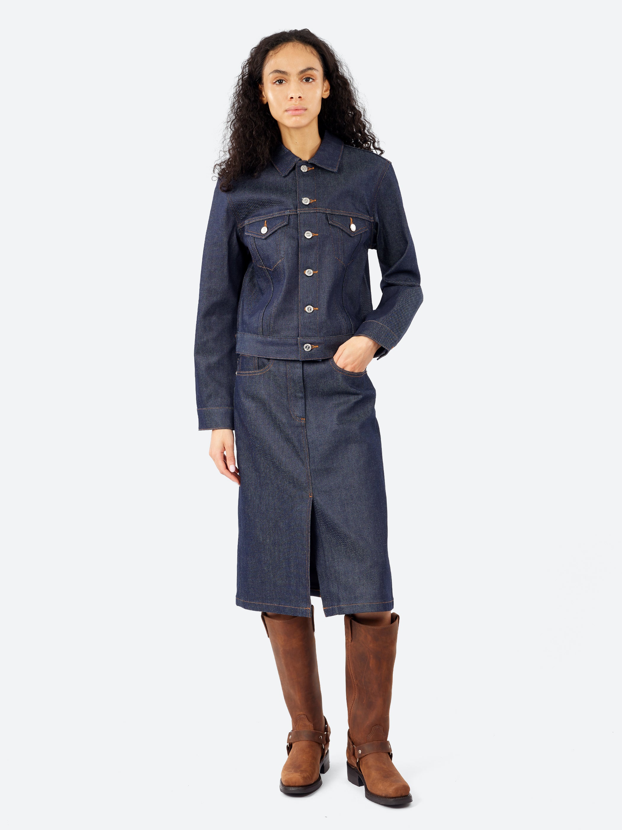 A.P.C. - Lizzie Skirt in Indigo – gravitypope